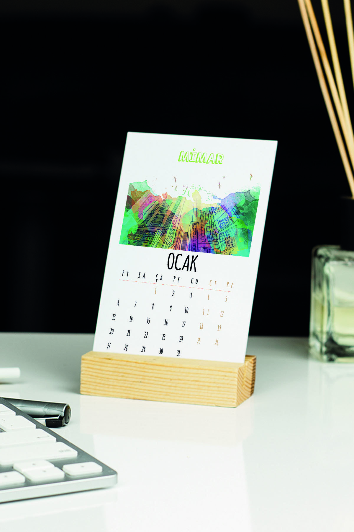 Hediyelen 2022 Mimar Masa Takvimi