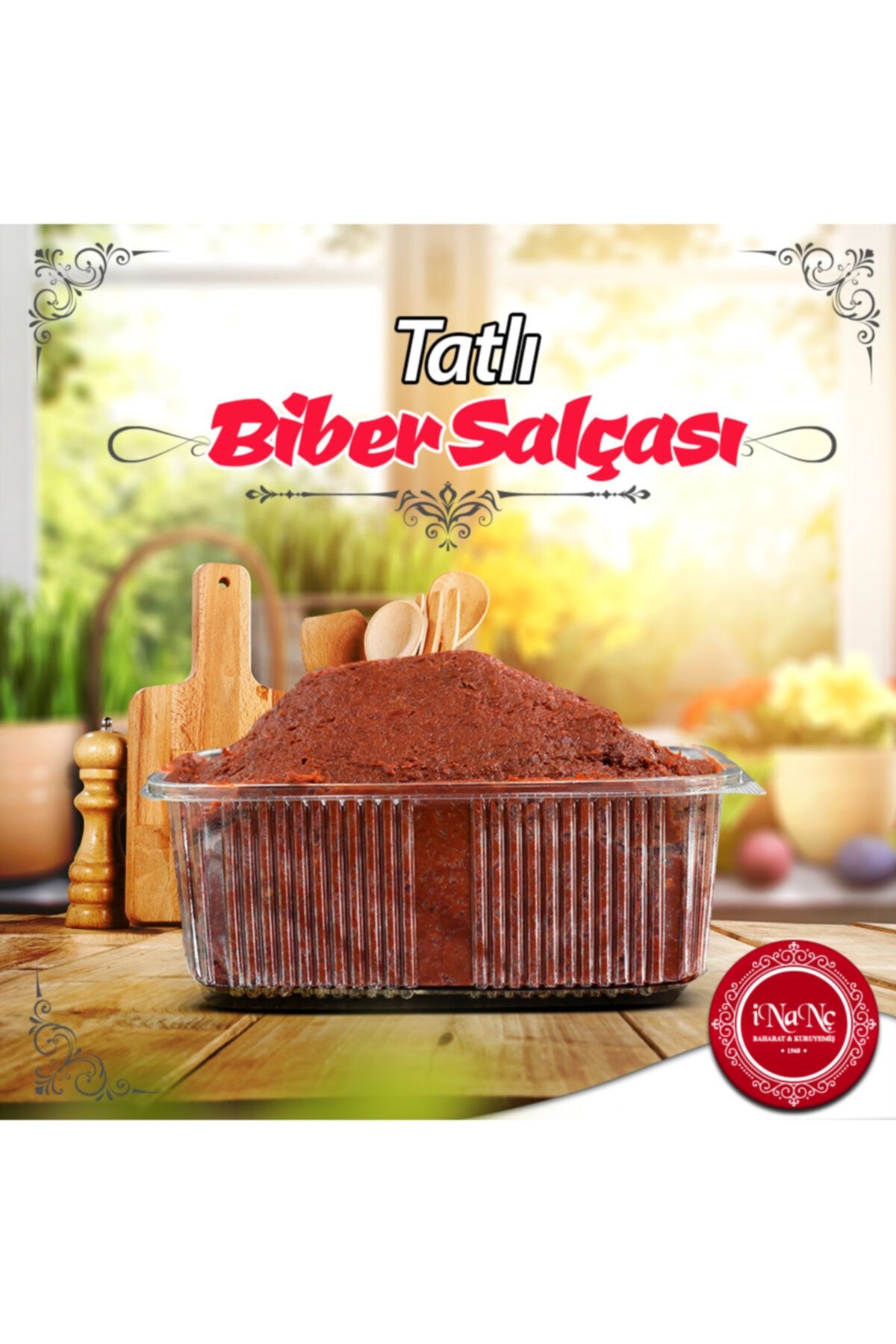 İnanç Baharat Hatay Tatlı Biber Salçası 1 Kilo
