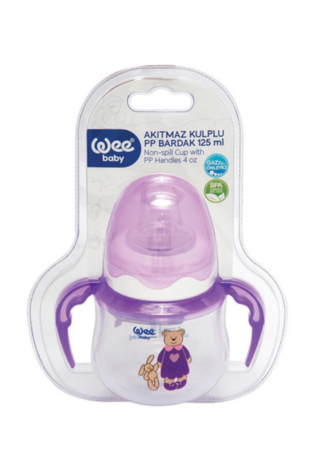 Wee Baby Akıtmaz Kulplu Pp Bardak 125 Ml