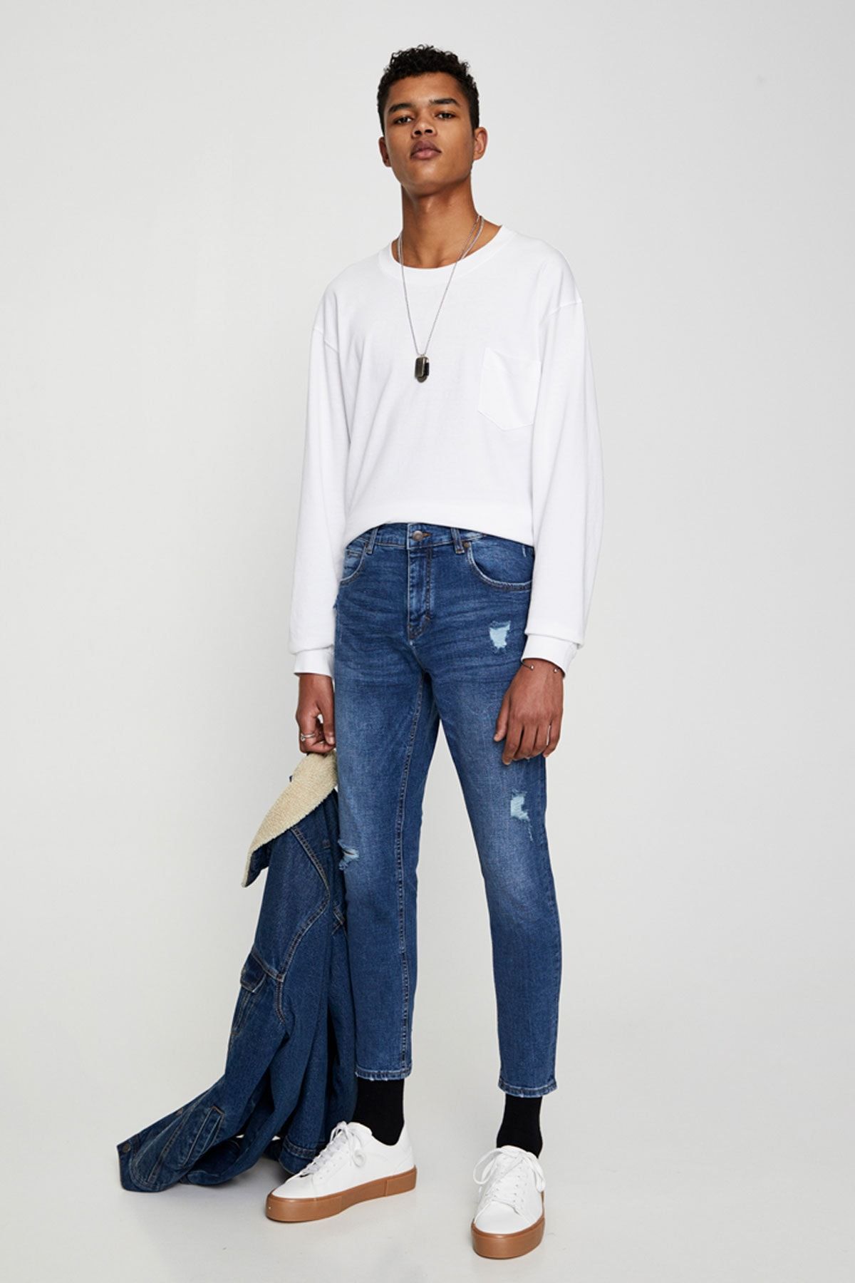 Orta Mavi Premium Skinny Fit Jean
