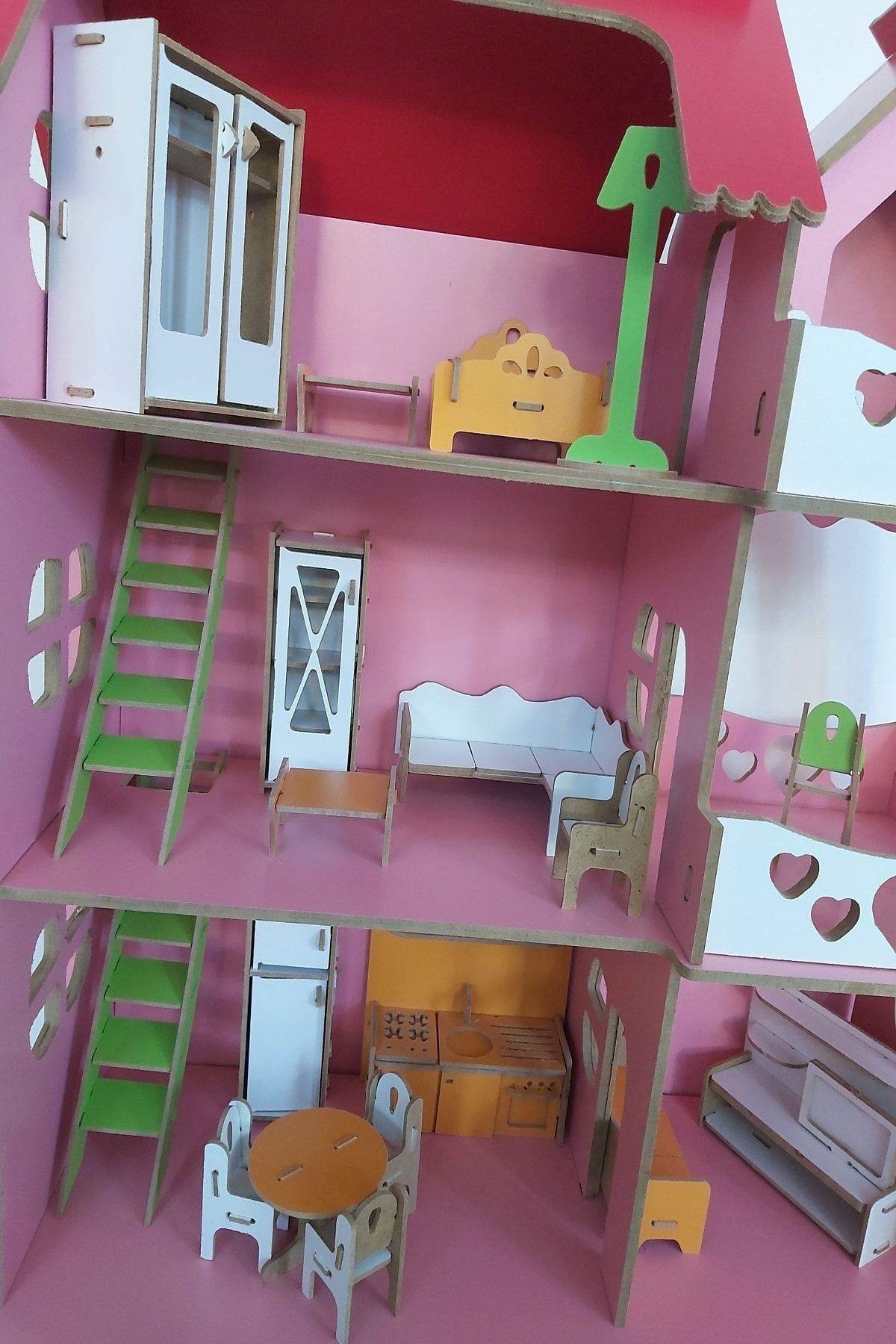 munywood ahsap oyun evi barbie bebek evi 6 mm kalin 70x60x25 fiyati yorumlari trendyol
