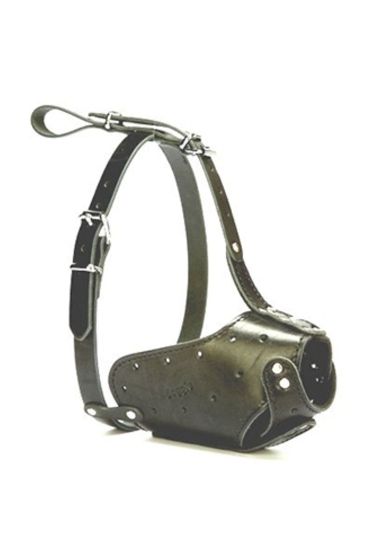 Doggie Uzun Burun Koruma Deri Ağızlık 2x65-65cm Black