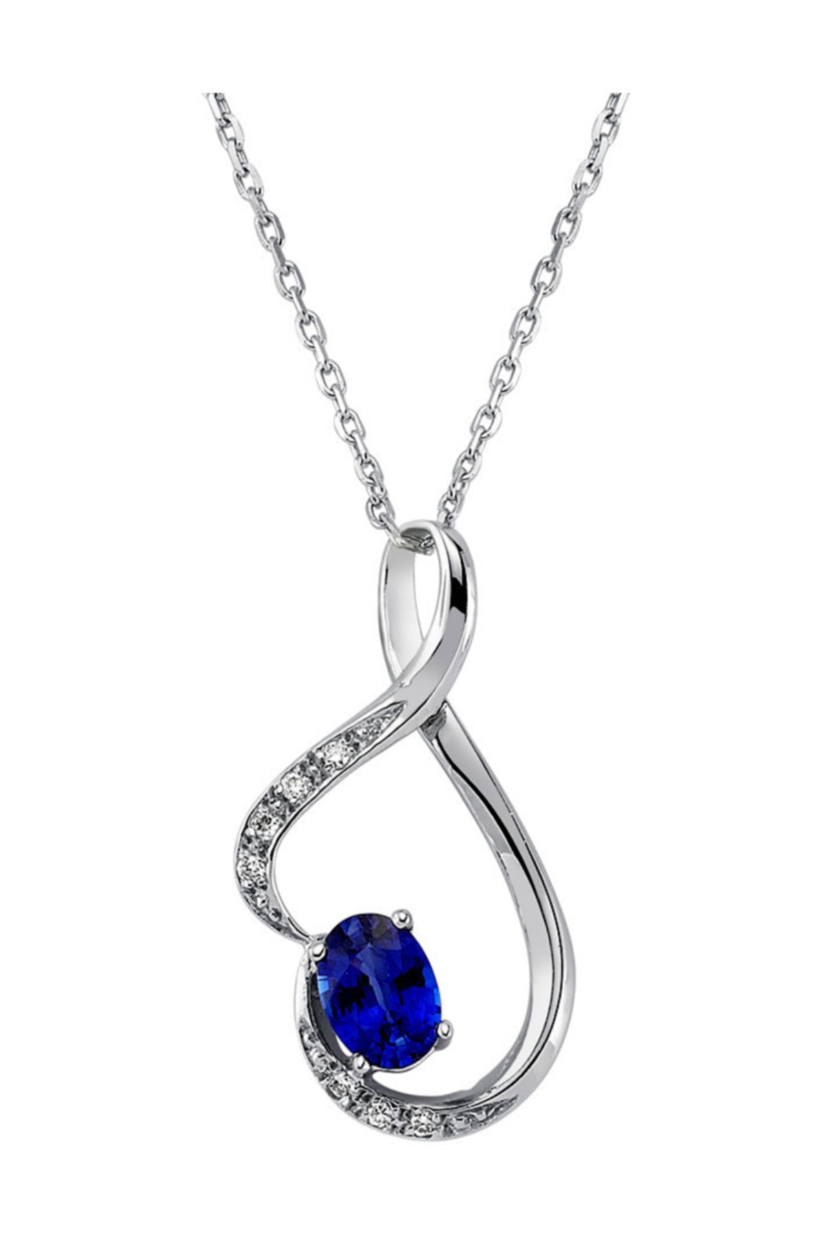 Gizzaro Pırlanta Safir Kolye 0,07 Karat