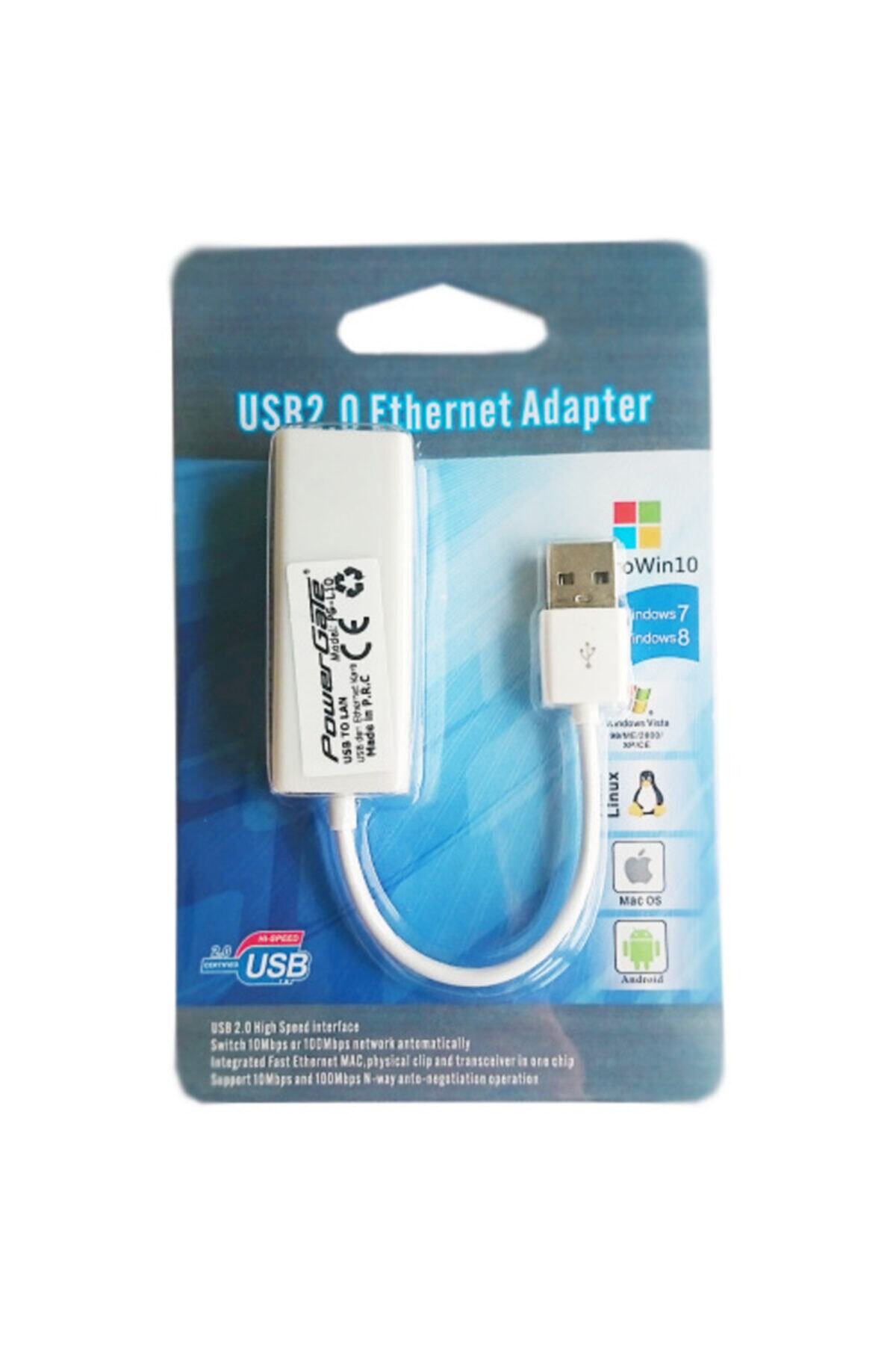 Powergate Pg-l10 Fast Usb 2,0 Ethernet Kartı