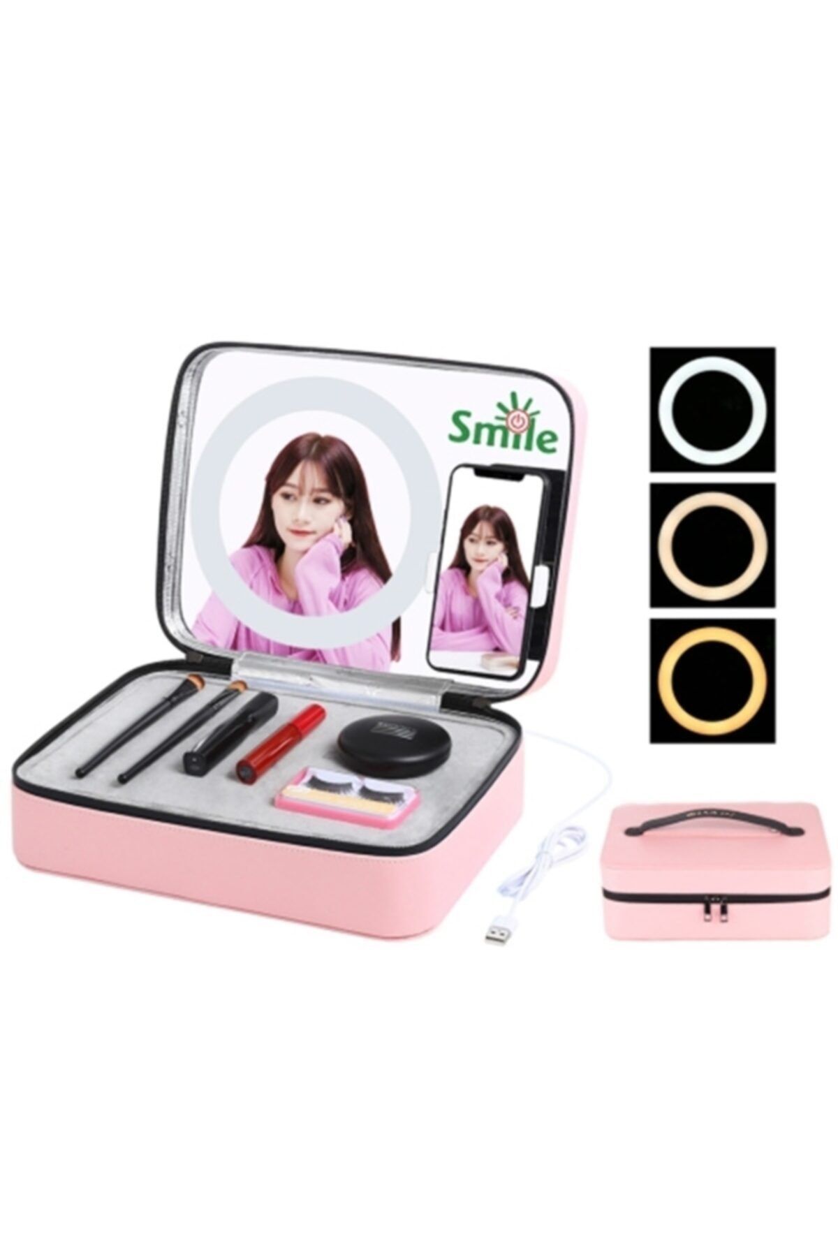 Ally Mobile Makyaj Çantası Pembe 20cm