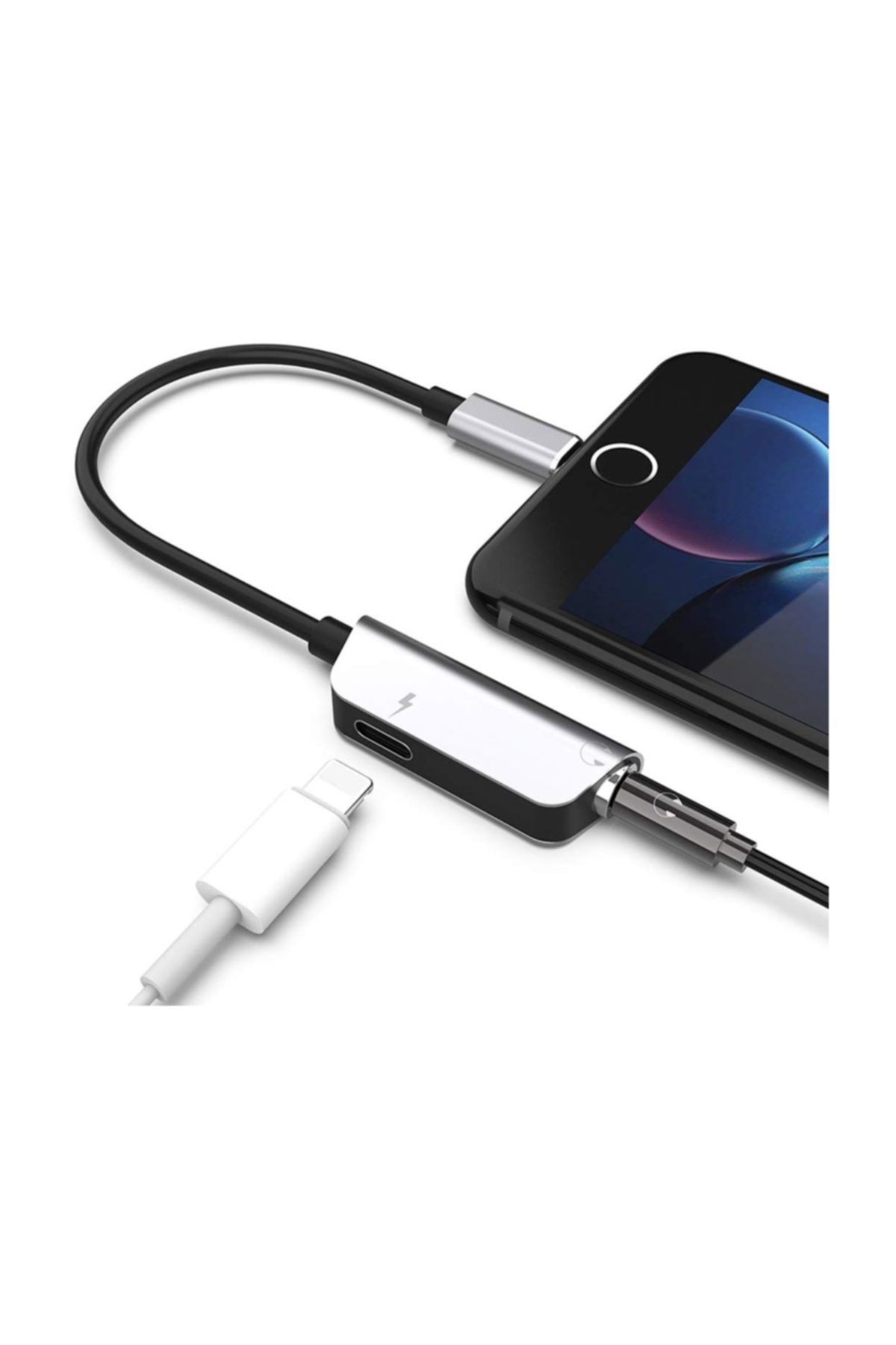Cortrea Lightning 3.5 Jack Çoğaltıcı Silver Adaptör