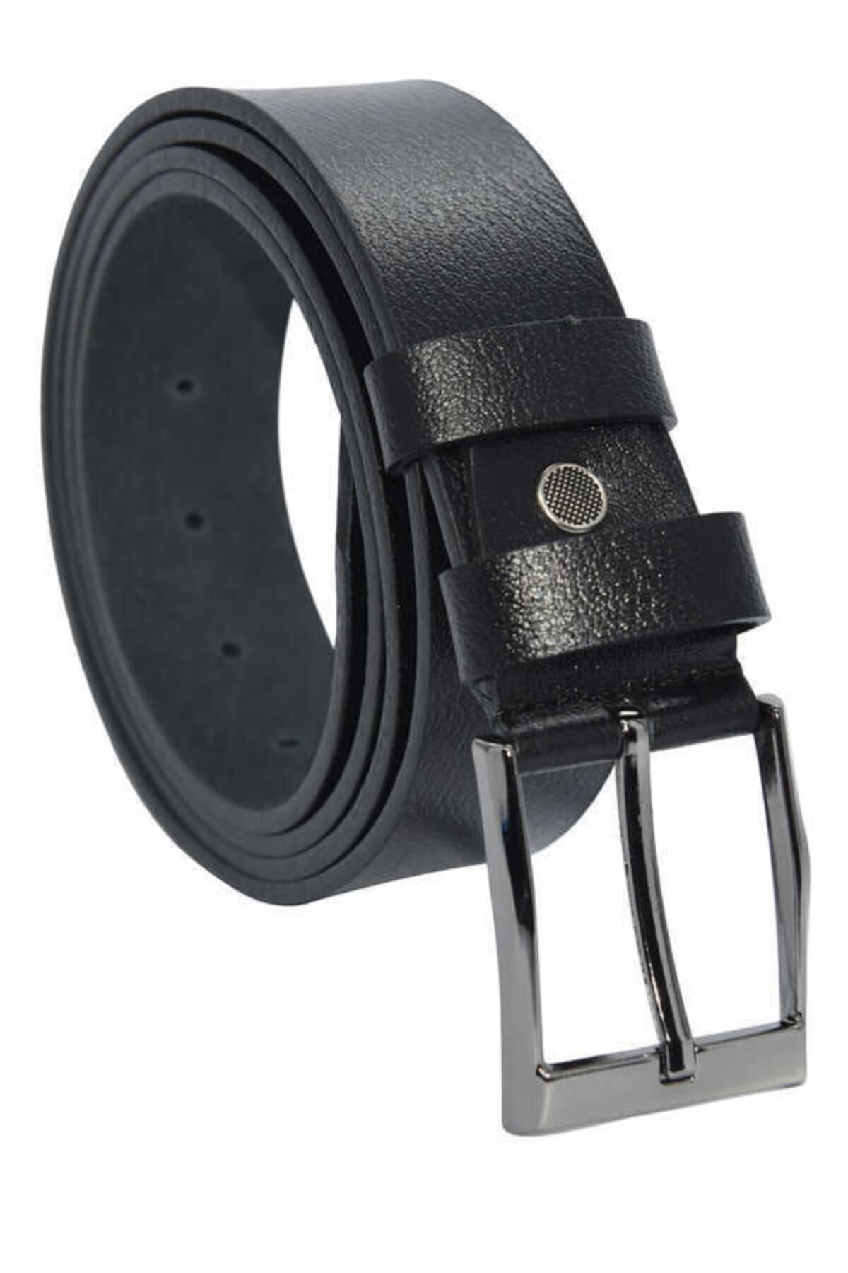 Süzer Deri Büyük Beden Siyah Hakiki Deri Düz Renk 4 Cm.lik Klasik Kemer - Tek Katmanlı Manda Derisi - 400-batta