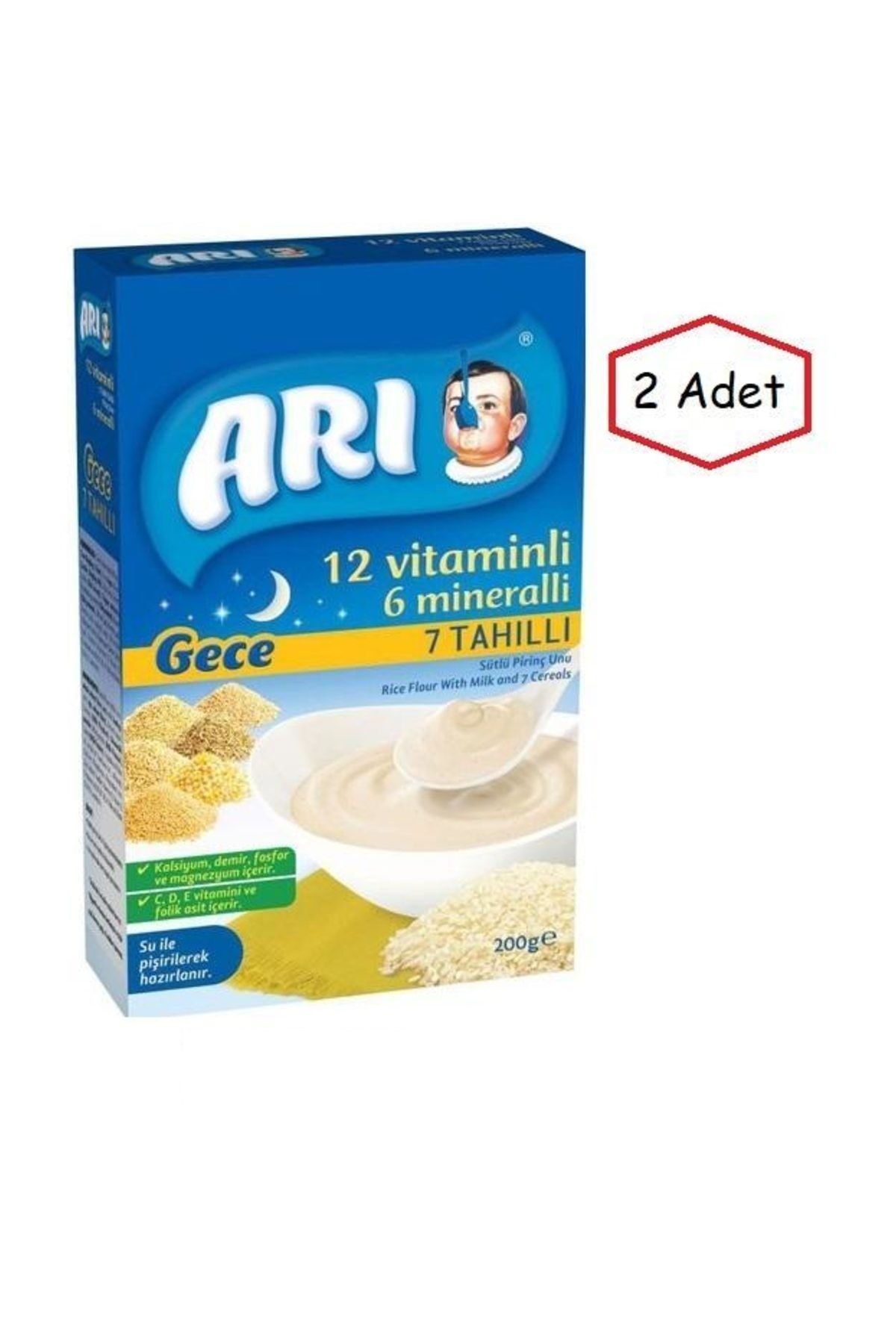 ari mama 200 gr gece sutlu 7 tahilli pirinc unu 2 li paket fiyati yorumlari trendyol