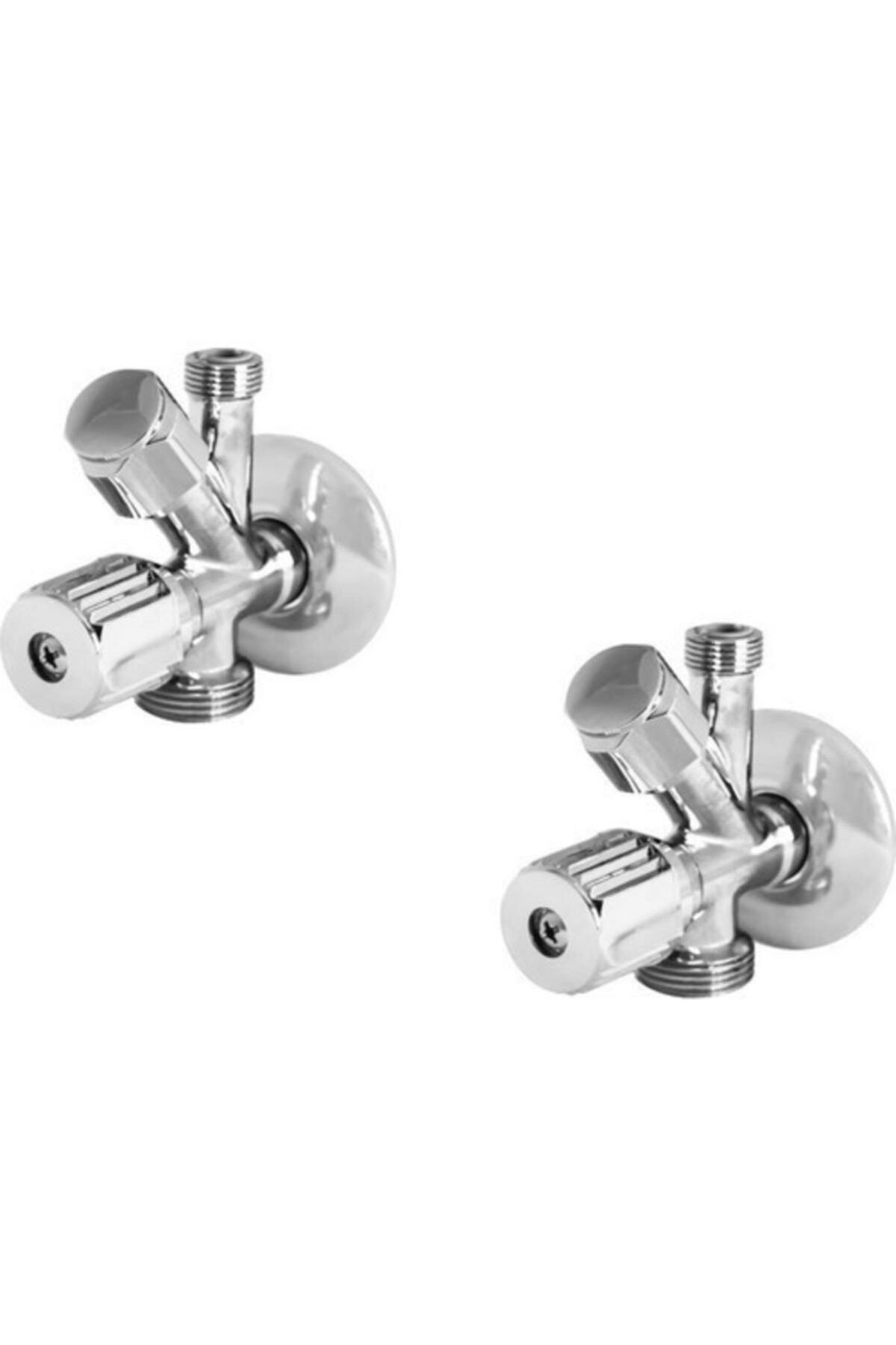 ARÇE BANYO Tema Dual Çift Çatallı Ara Çamaşır Makinesi Musluk 2li Paket
