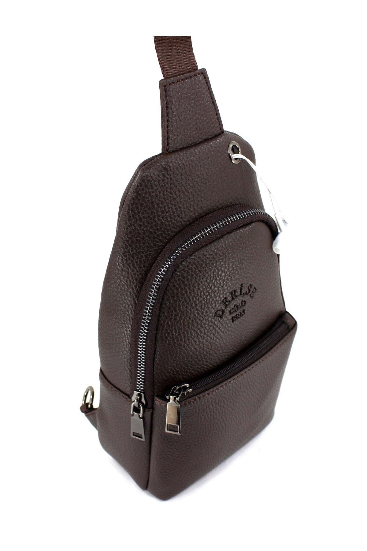 deri se club Brown Crossbody Bag Chest Bag Double Handle Shoulder