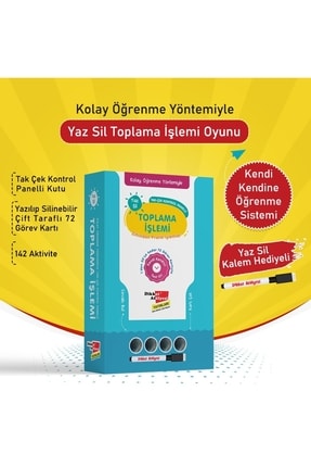 Kolay Öğrenme Yöntemiyle Yaz Sil Toplama Işlemi Oyunu Image 0