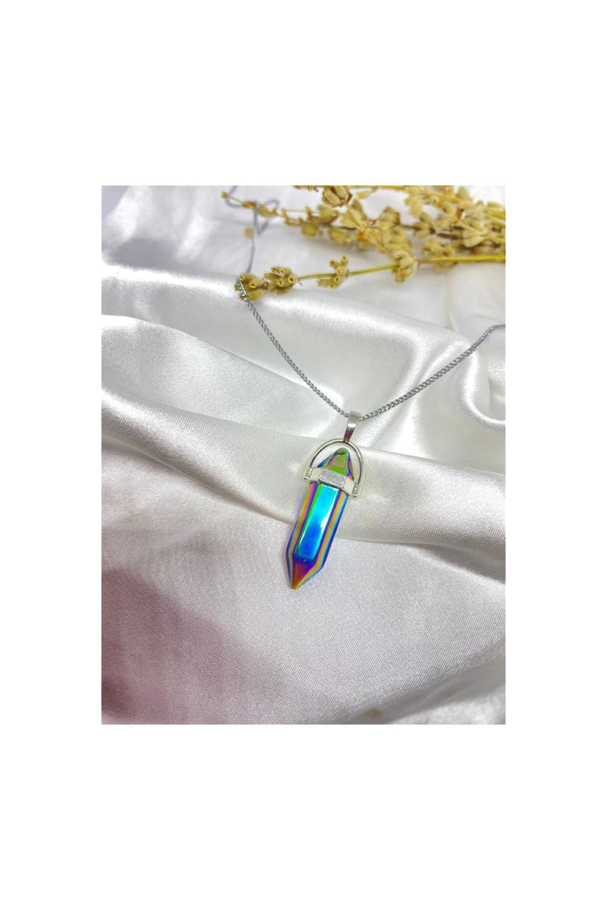 Titanium sales quartz necklace