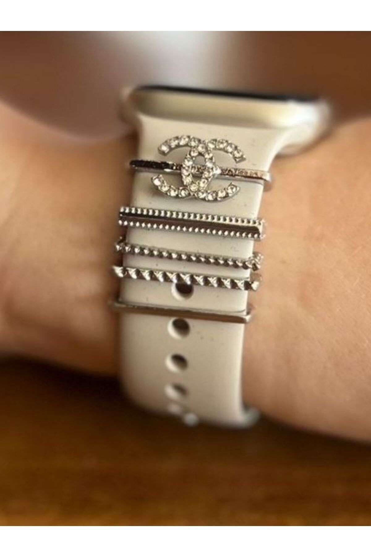 Chanel charm sales apple watch band