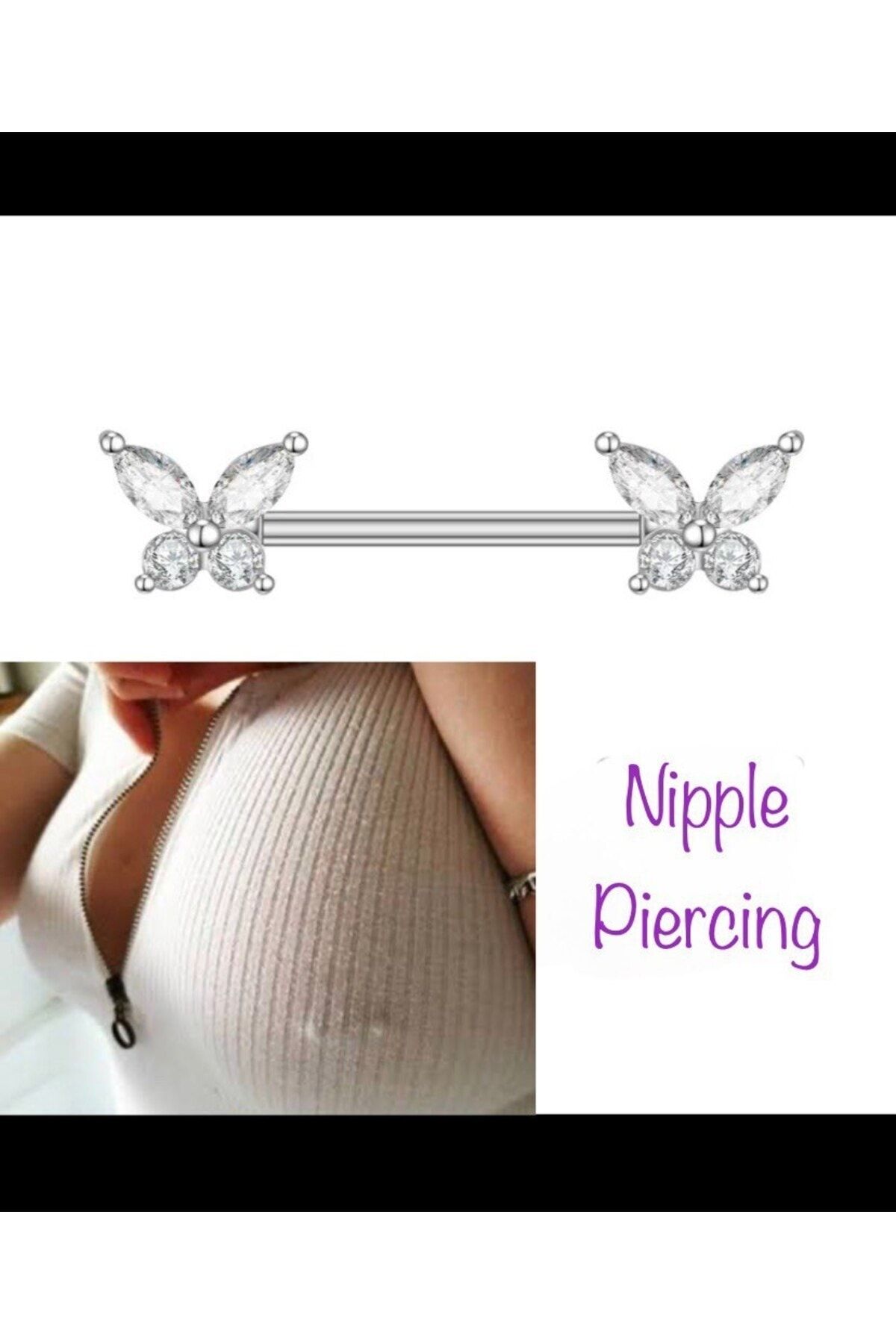 Butterfly nipple new arrivals piercing