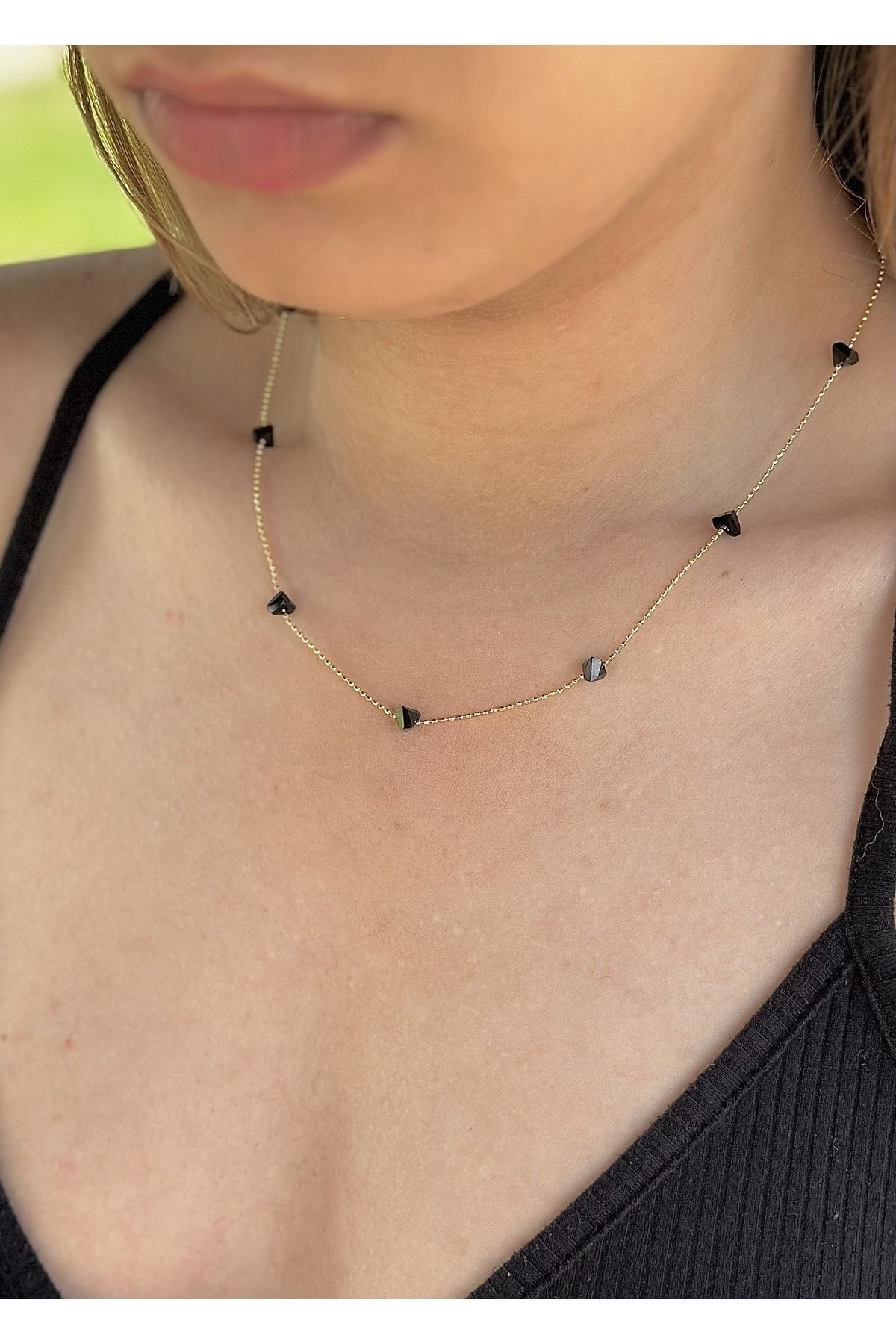 Black gold jewelry necklace hotsell