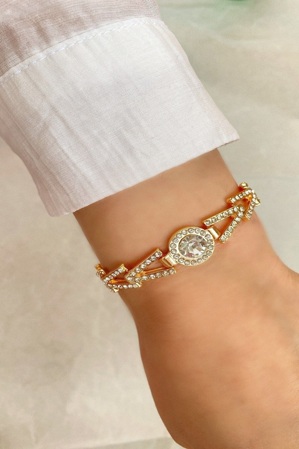 Gold stone best sale bracelet