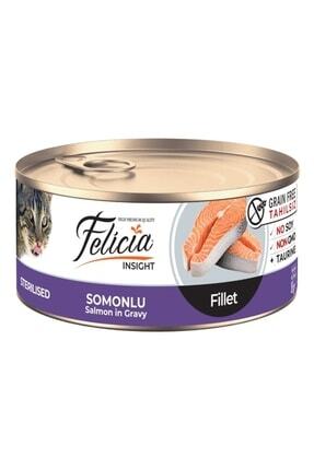 Somonlu Fileto Tahılsız Kısırlaştırılmış Kedi Konservesi 85 gr Image 0