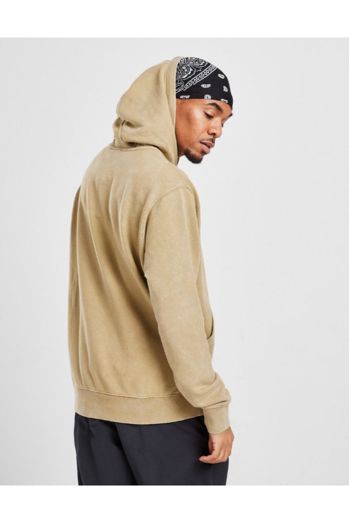 Beige pullover hoodie men's online