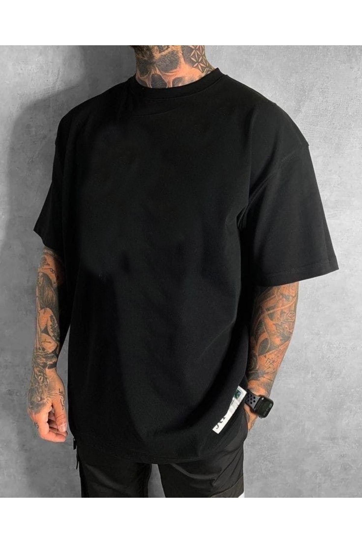 EgeModa Lazy Star Printed Wide Fit Oversize Unisex T shirt Trendyol