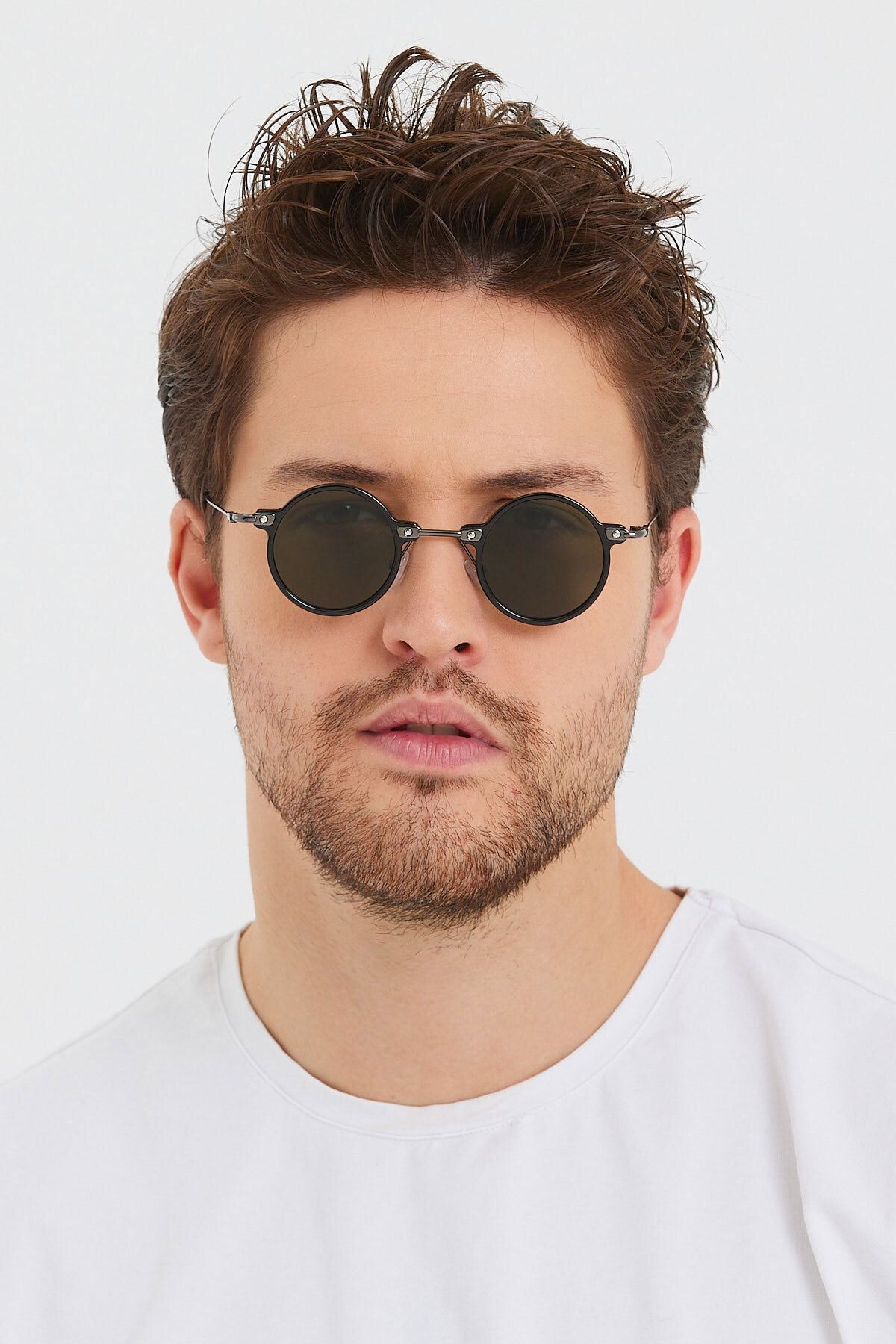 Modalucci Sunglasses Green Round Trendyol