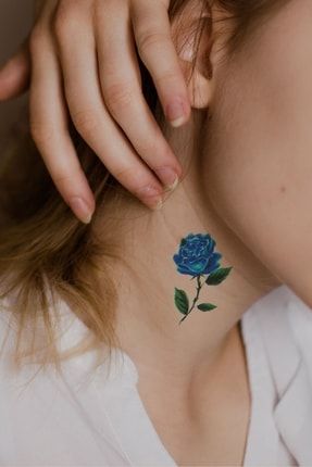 Geçici Mini Gül Dövme Tattoo Image 0