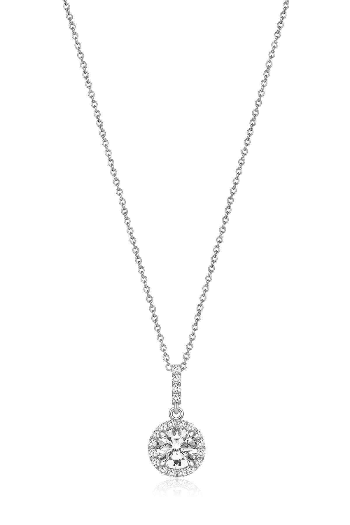 Altınbaş Kadın Pırlanta Topaz Taşlı Kolye EBH245-8K