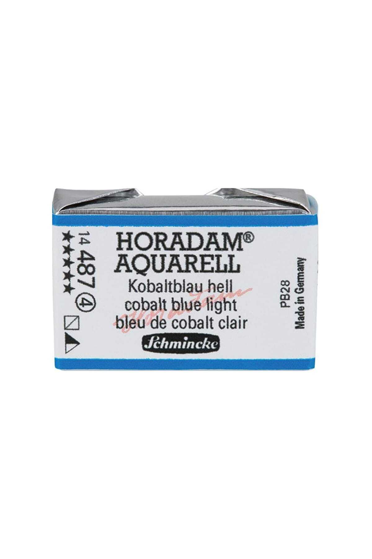 Schmincke Horadam Artist Sulu Boya Tam Tablet 487 Cobalt Blue Light