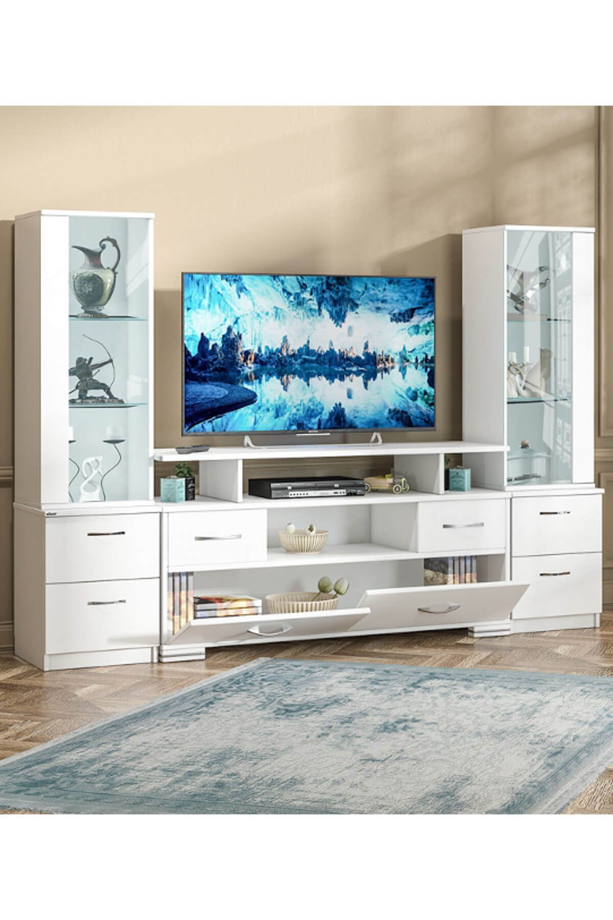 abre vm 4244042 beyaz tv unitesi lcd sehpasi fiyati yorumlari trendyol