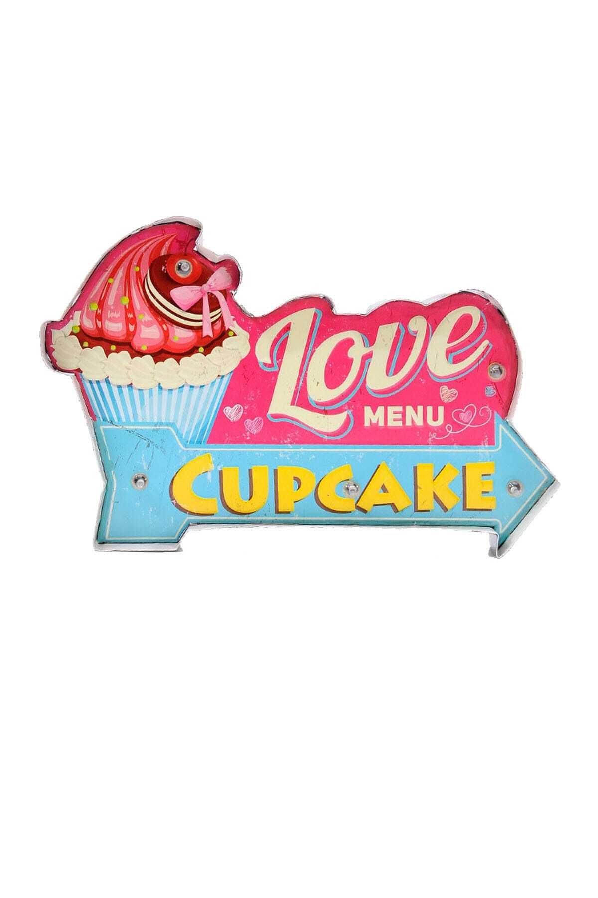 The Company Işıklı Metal Pano - Love Cup Cake YL7375