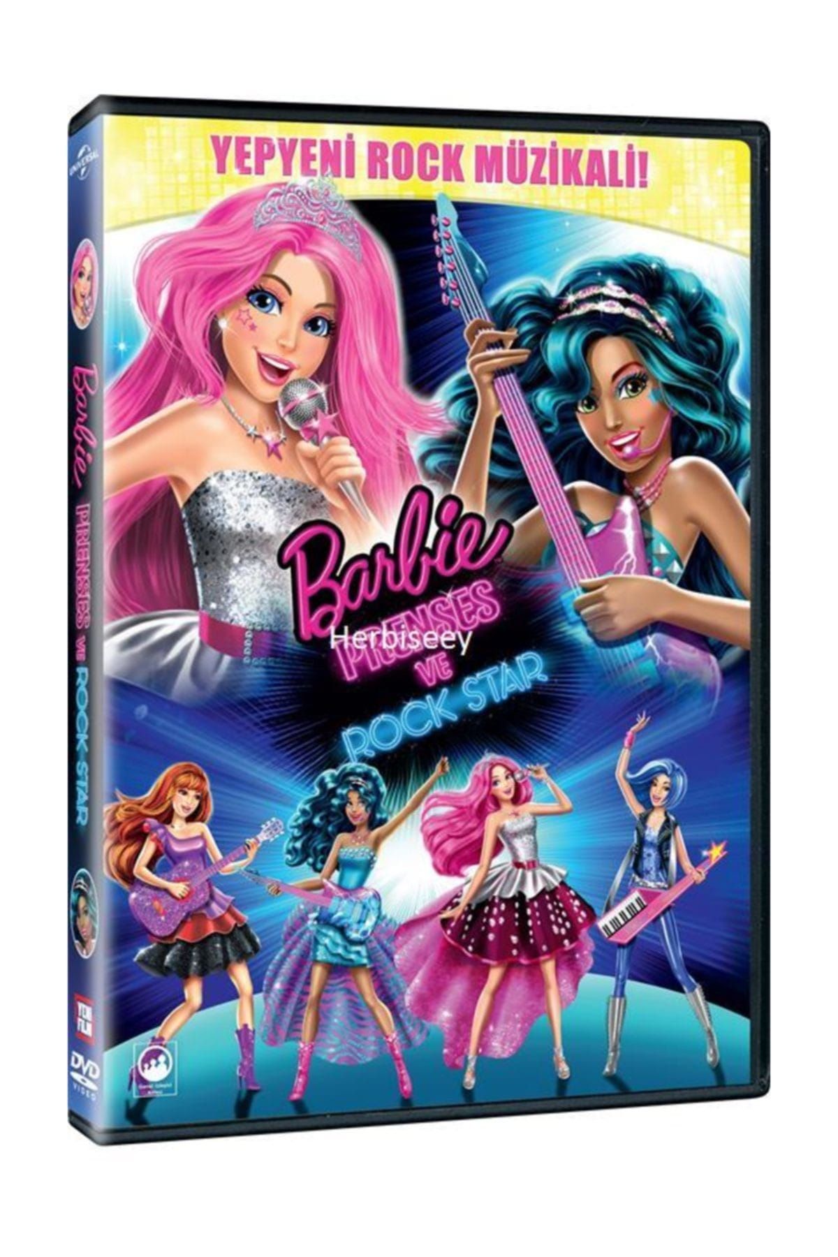 Yeni Film Dvd Barbie Prenses Ve Rock Star / Barbie In Rock'N Royals