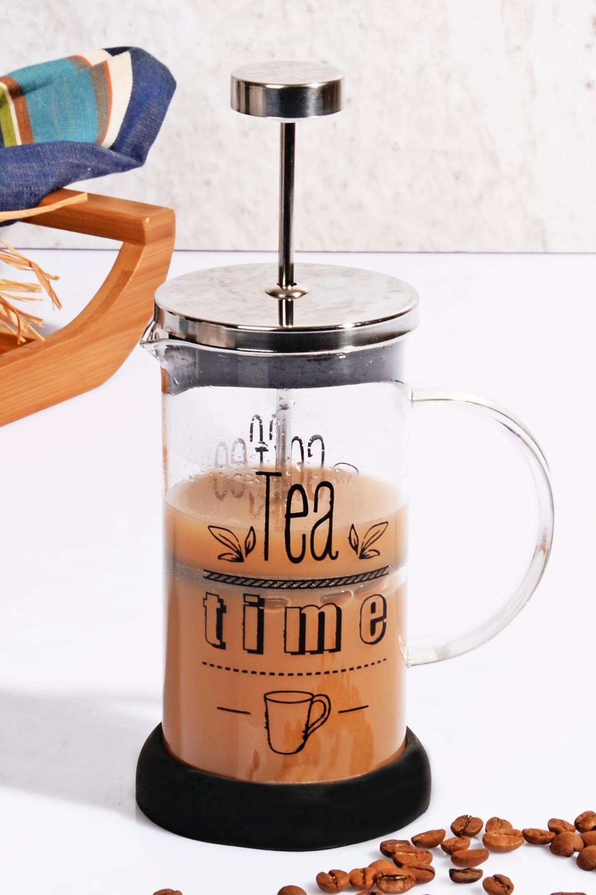 Kitchen Life Silikon Taban Lüx Cam French Press - 350 Ml