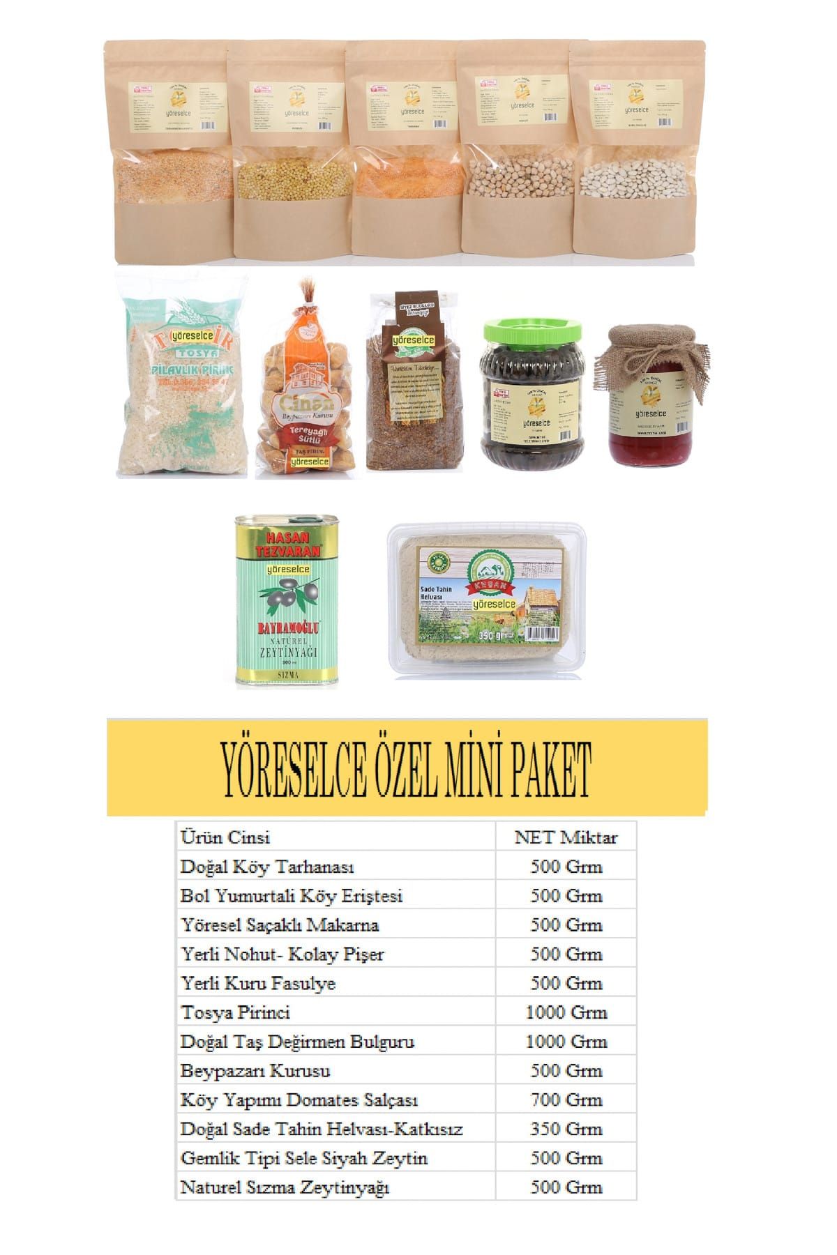 Yöreselce Yöresel Ramazan Kumanyası Mini Paket 12 Çeşit