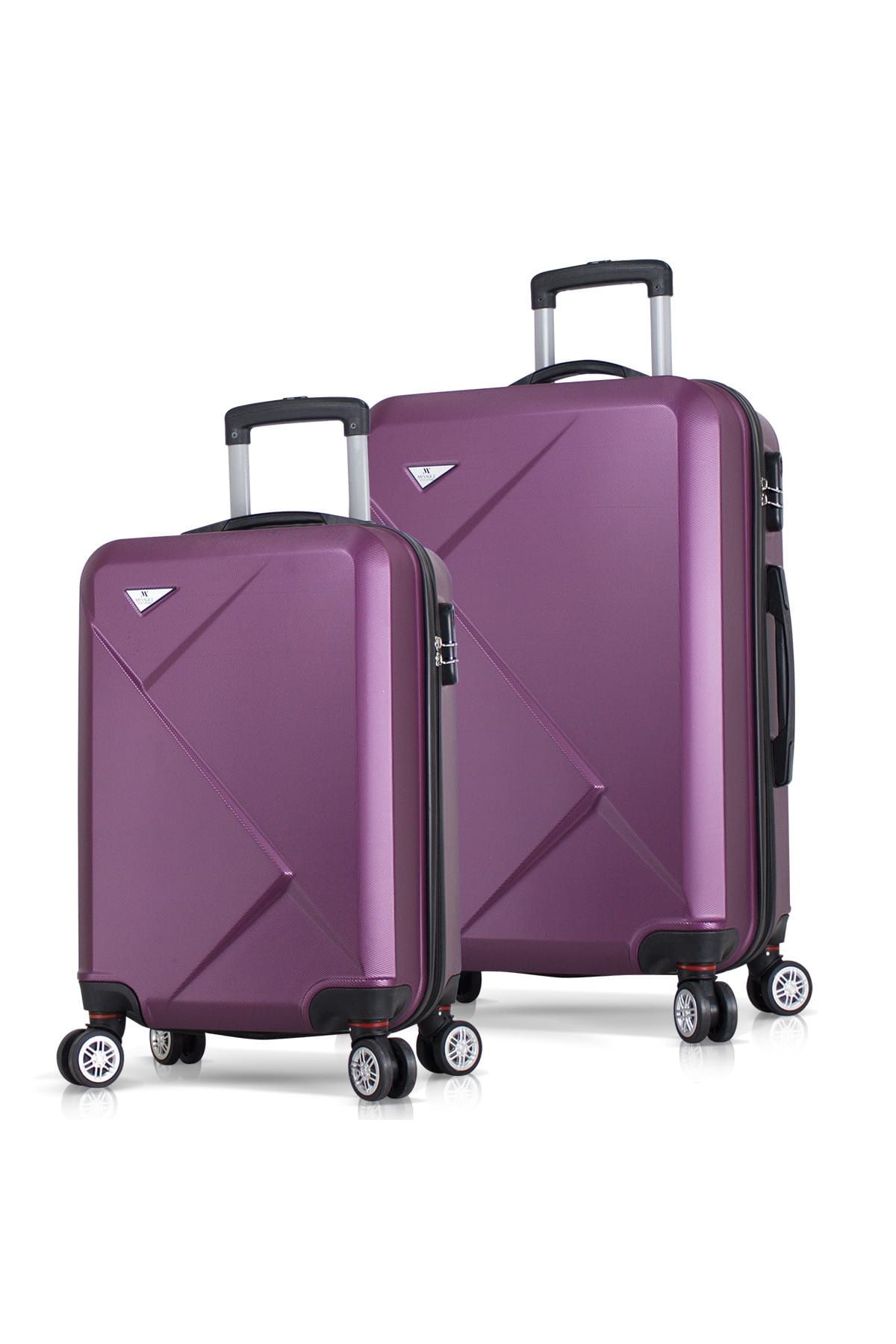 My Valice Diamond Abs Unisex 2'li Valiz Seti MV6844