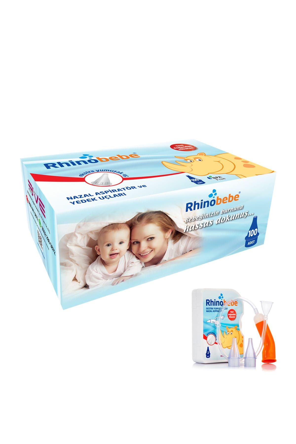 Rhinobebe Bebek Burun Aspiratörü Yedek Uç Mega Paket