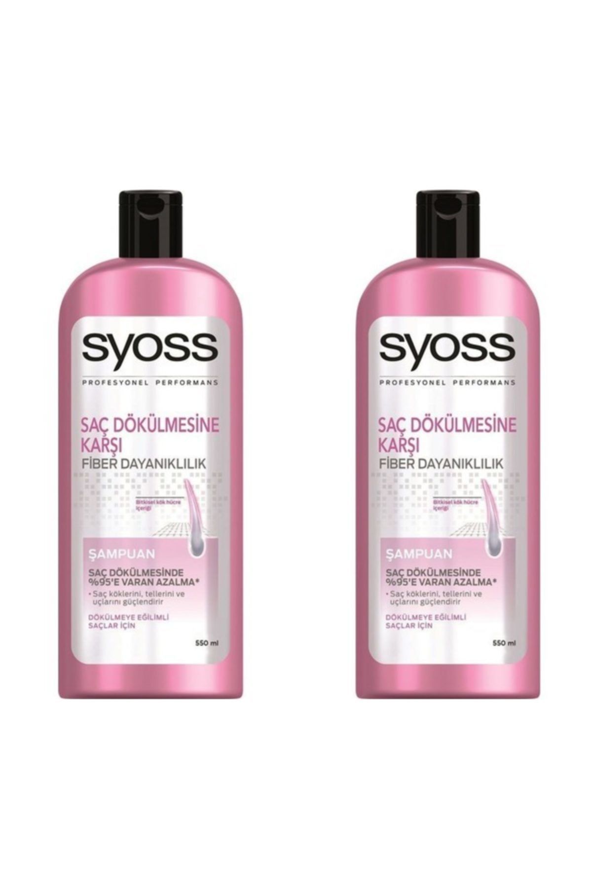 Syoss Saç Dökülmesine Karşı Şampuan 550 ml 2'Li Paket