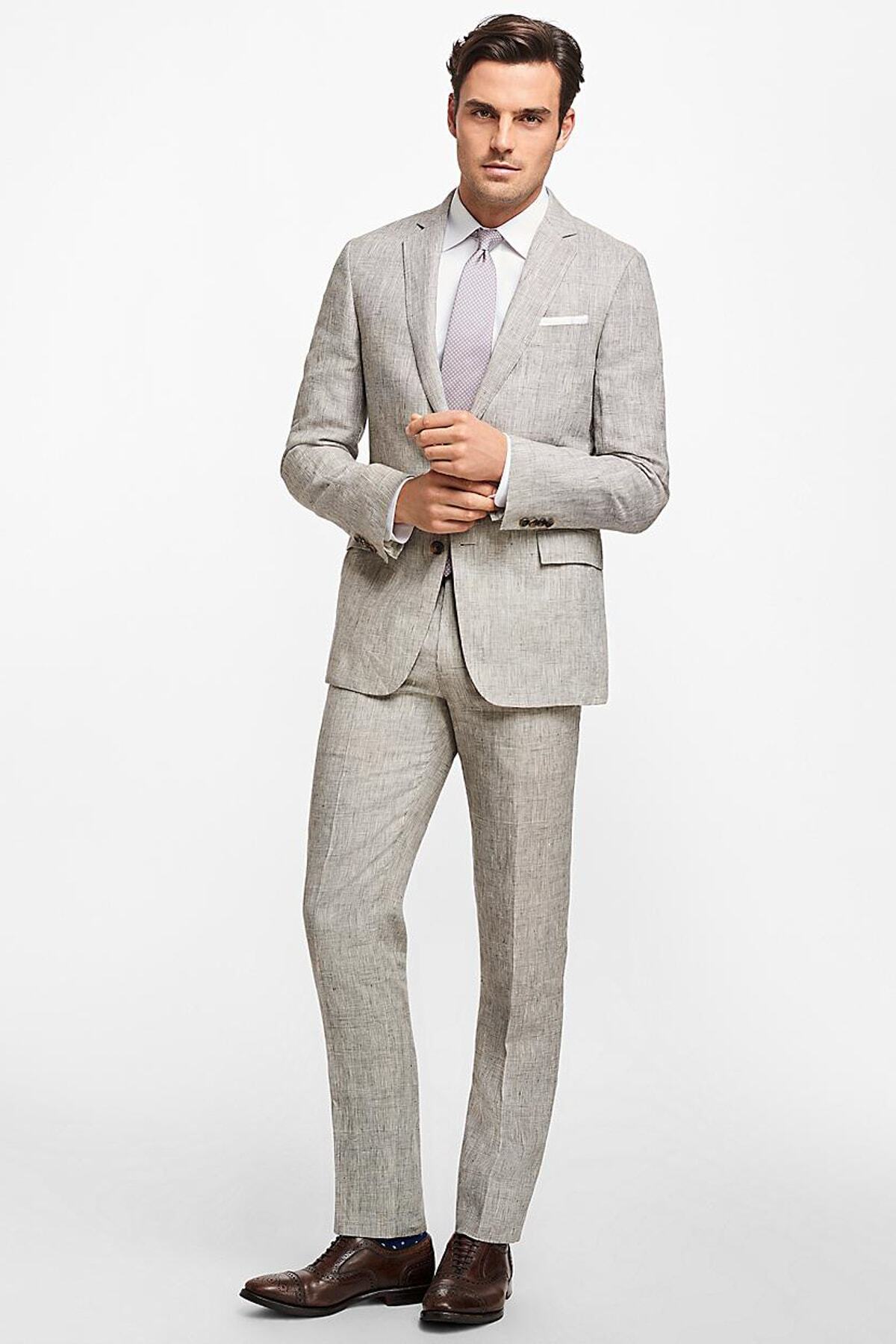 BROOKS BROTHERS Erkek Keten Takim Elbise 1-00079066