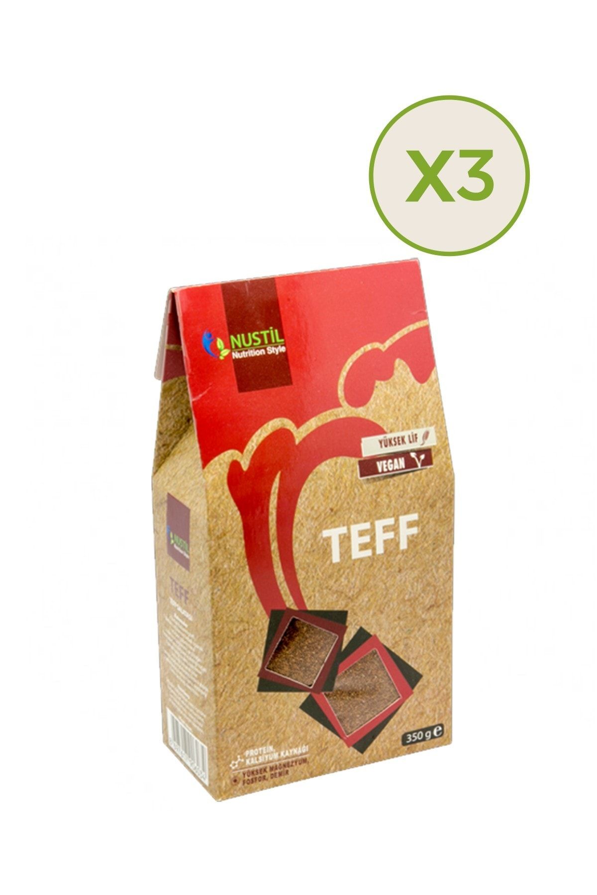 Nustil Nutrition Style NUSTİL Teff Tahılı 350 g X 3