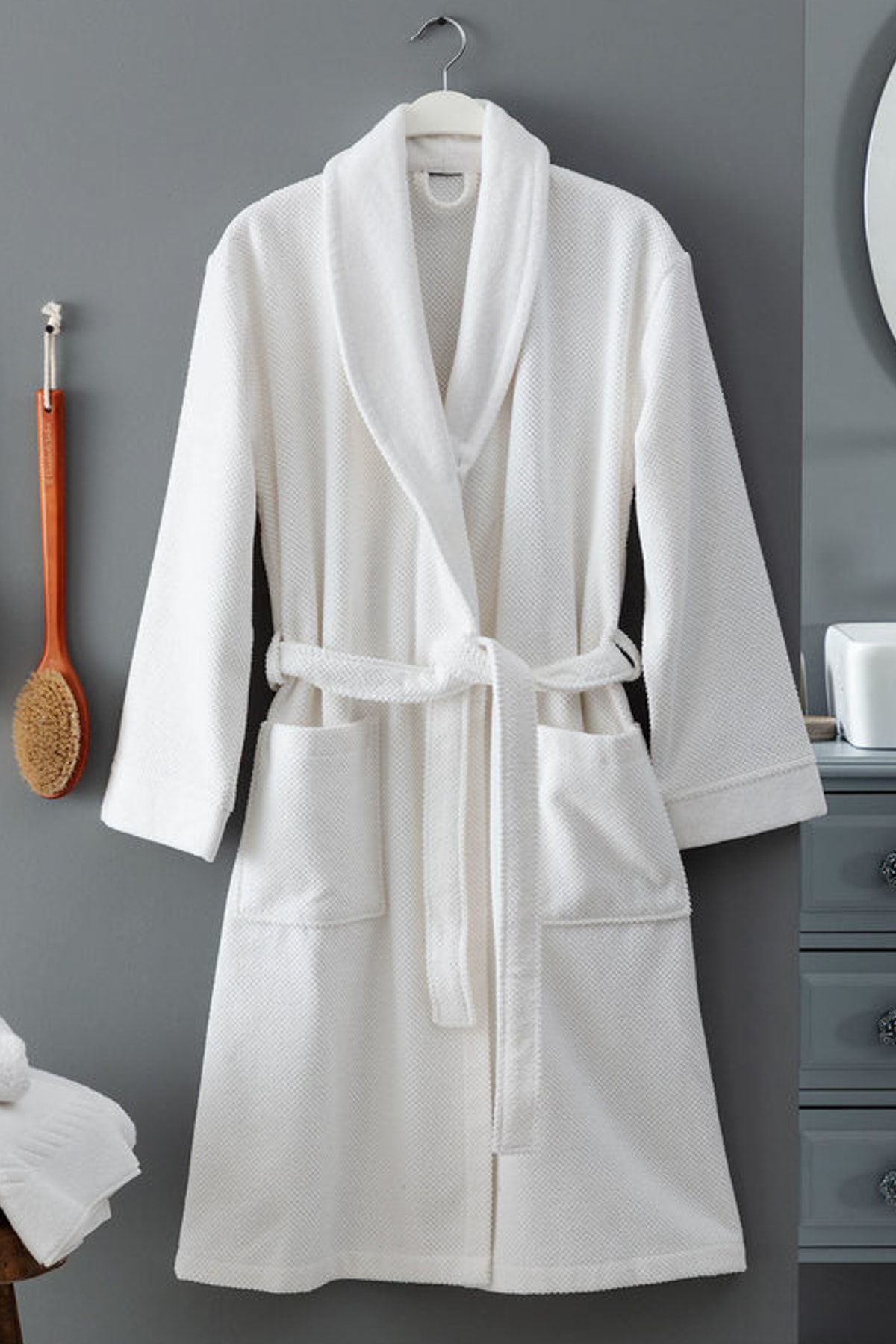 Madame Coco Riz Şalyaka Unisex Bornoz