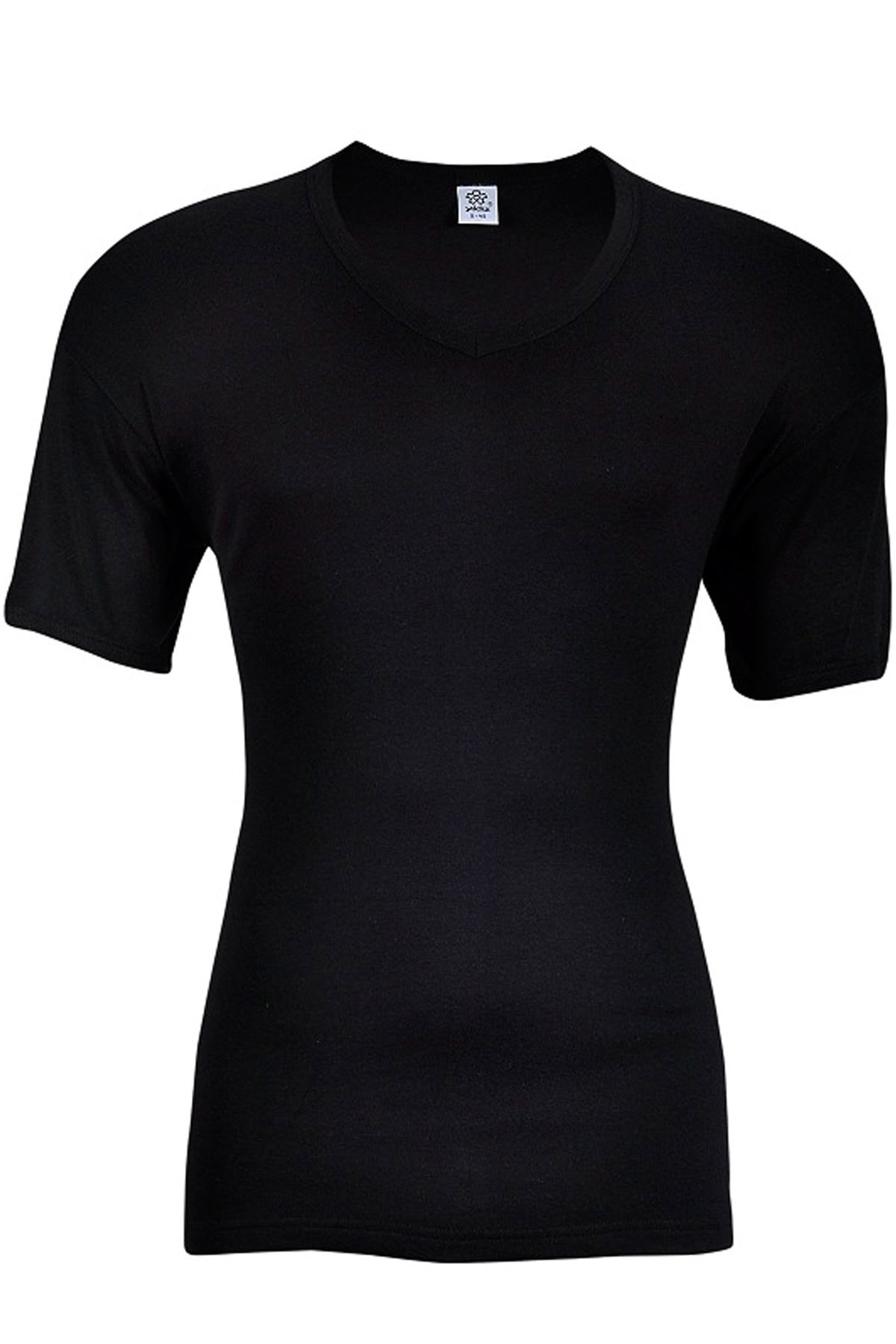 YILDIZ Erkek Siyah 2 Adet V Yaka Pamuklu Fanila