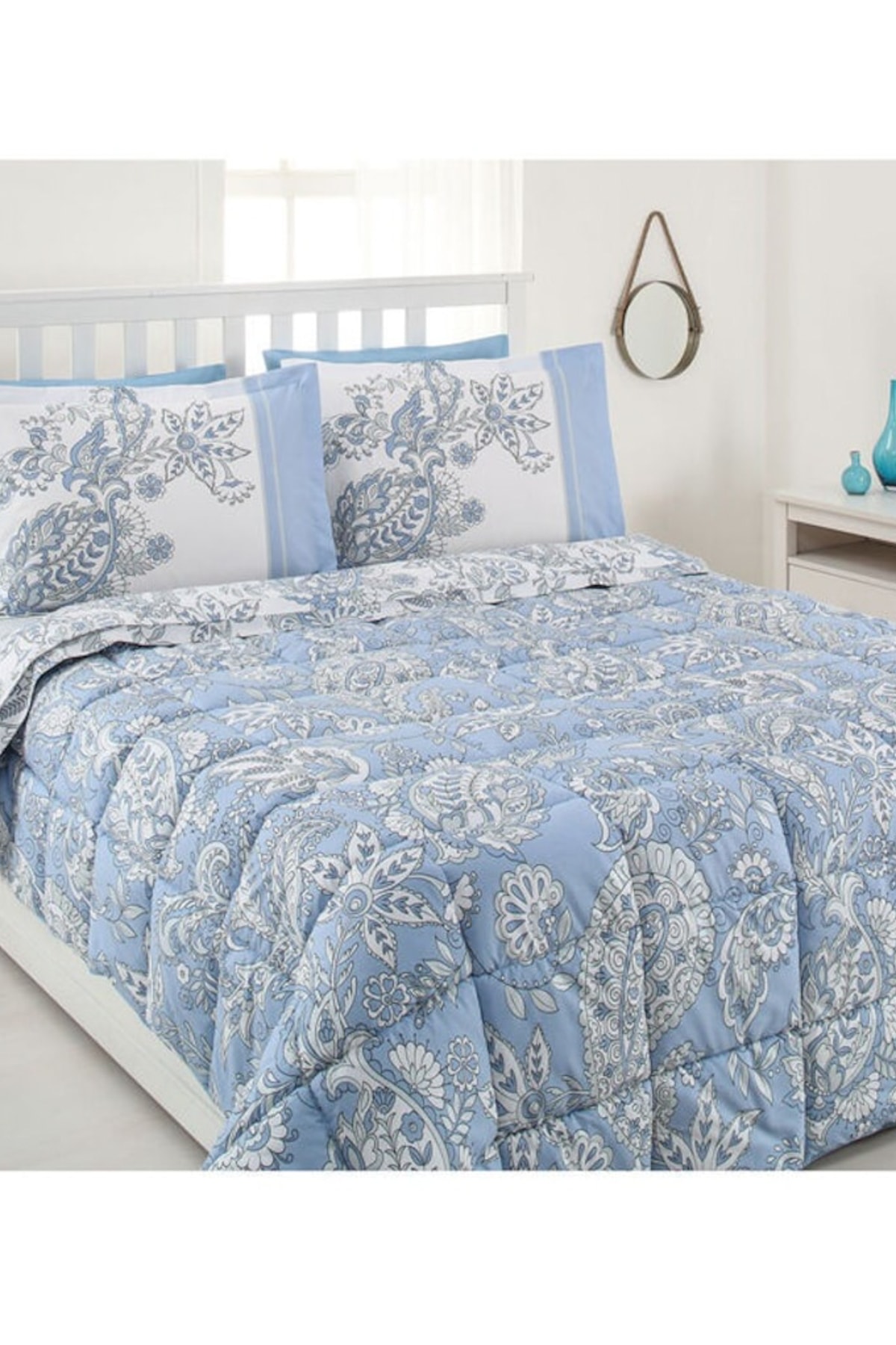 Özdilek Çift Kişilik Uyku Seti Esther Mavi