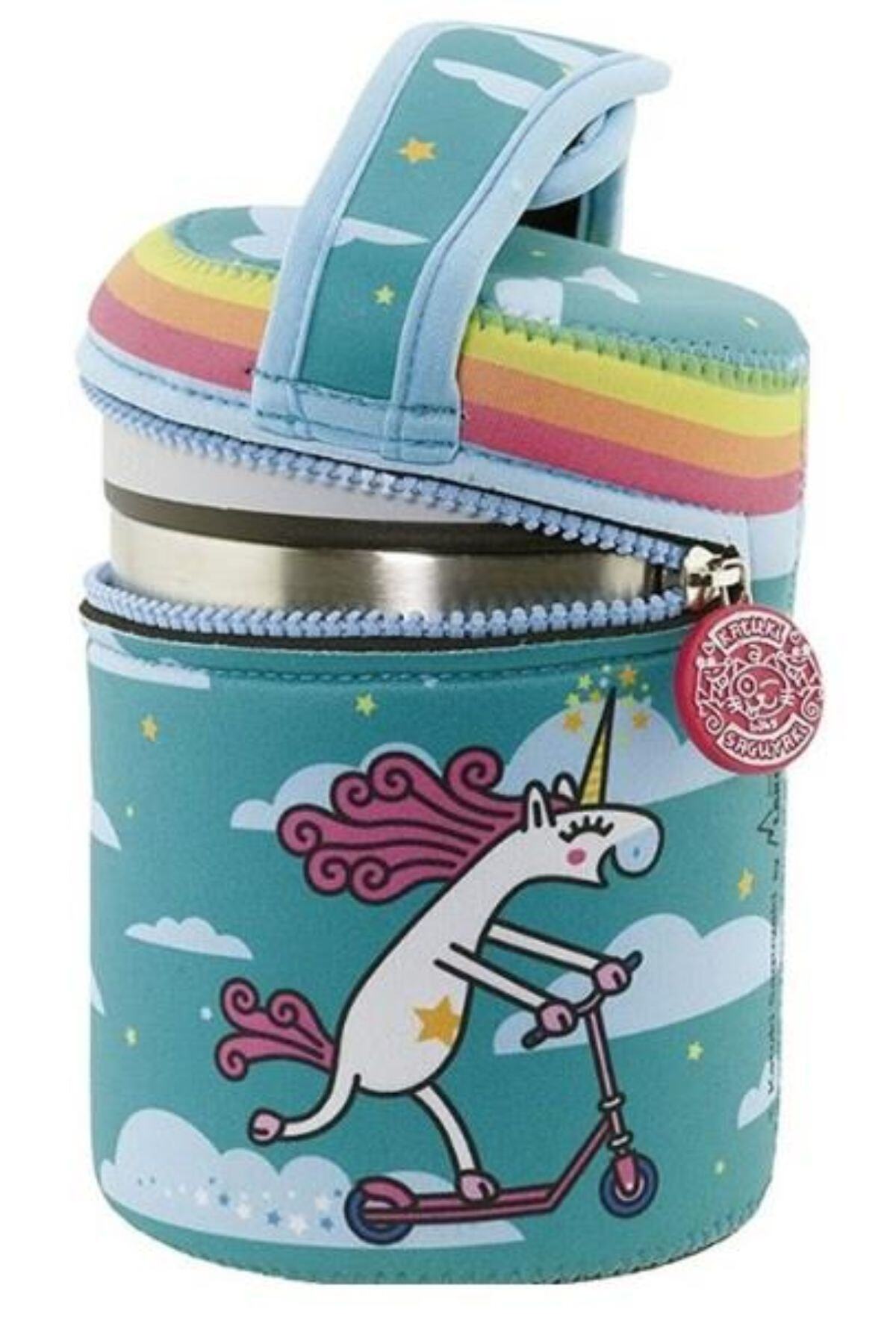 LAKEN Paslanmaz Çelik Termos Besin Saklama Kabı Multi Color Kılıflı 0,50L.+Neoprene Cover Lkyp5da