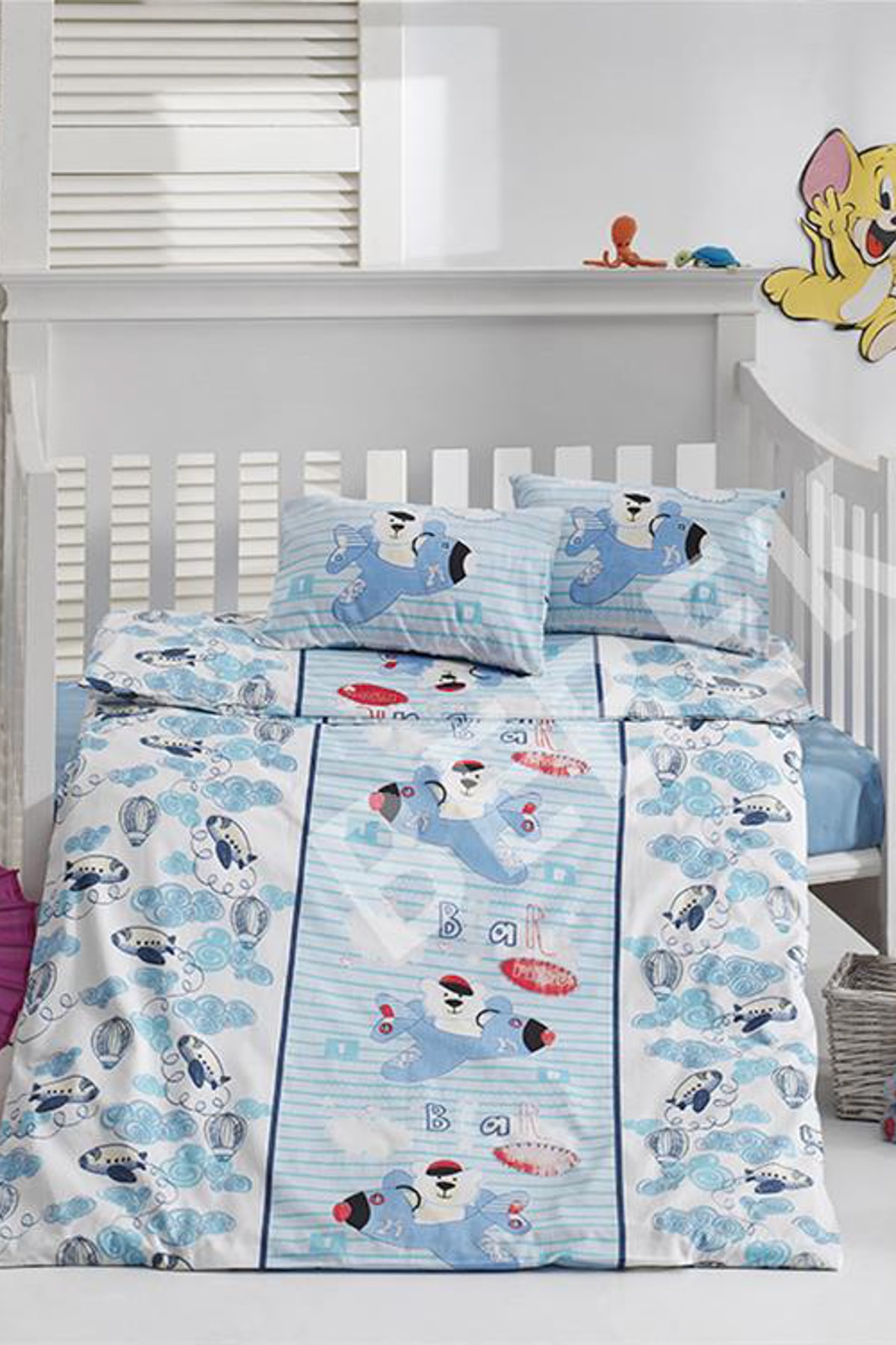 ZambakHome Karışık, Çok Renkli Zambak Bebek Uyku Seti %100 Pamuk 6 Parça 59111-01
