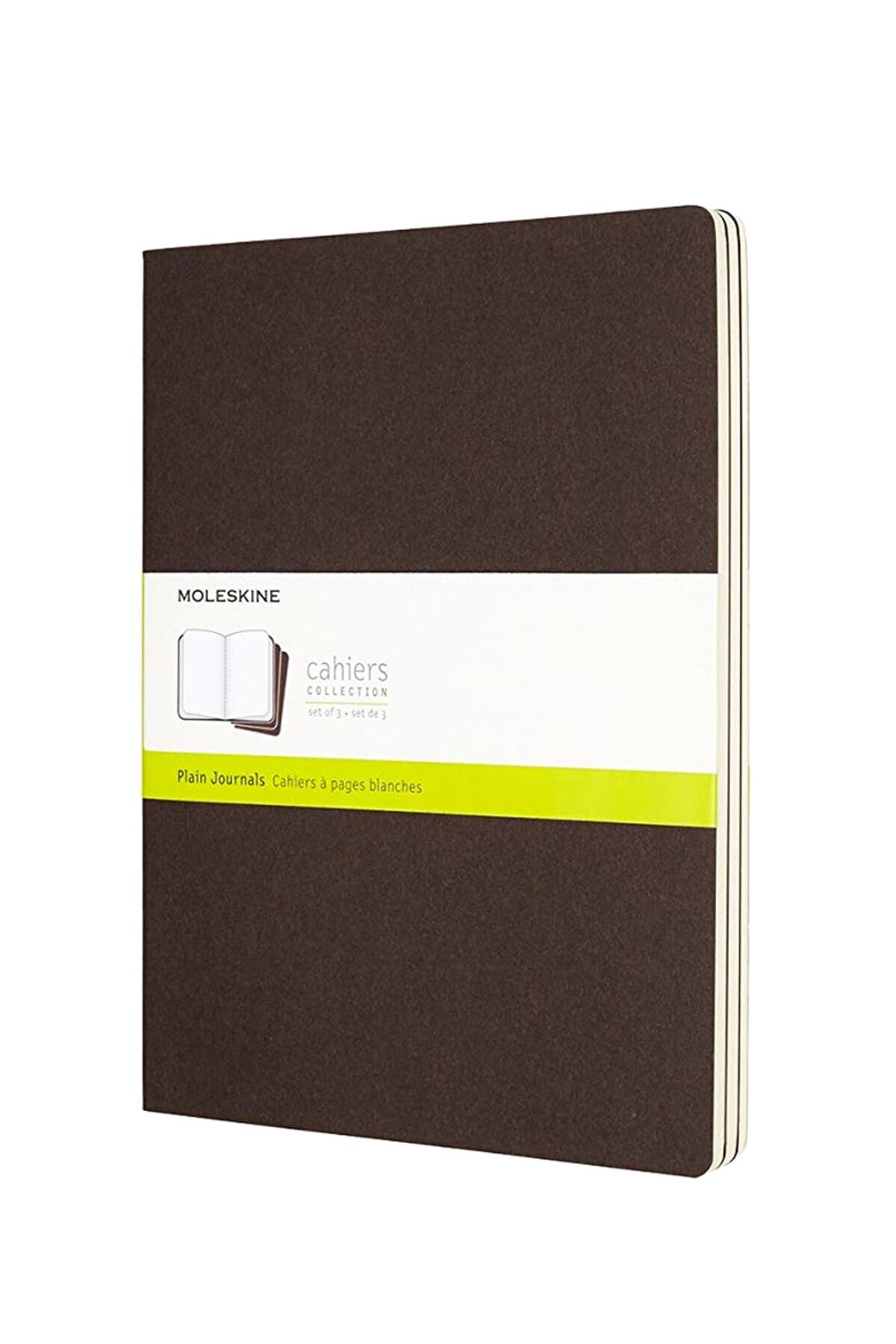 Moleskine Defter Günlük Cahier 3Lü XL Boy Düz Kahverengi 23P2
