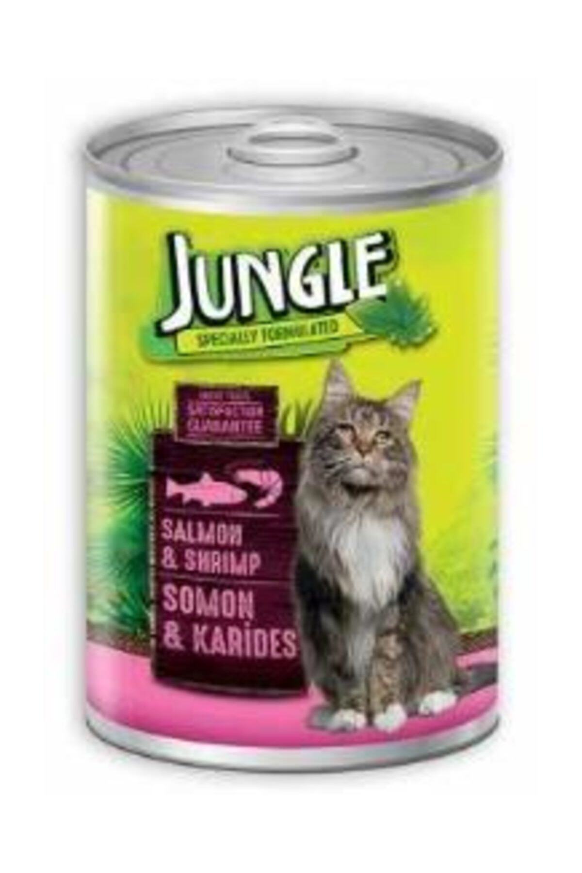 Jungle Kedi 415 Gr Somonlu-karidesli Konserve