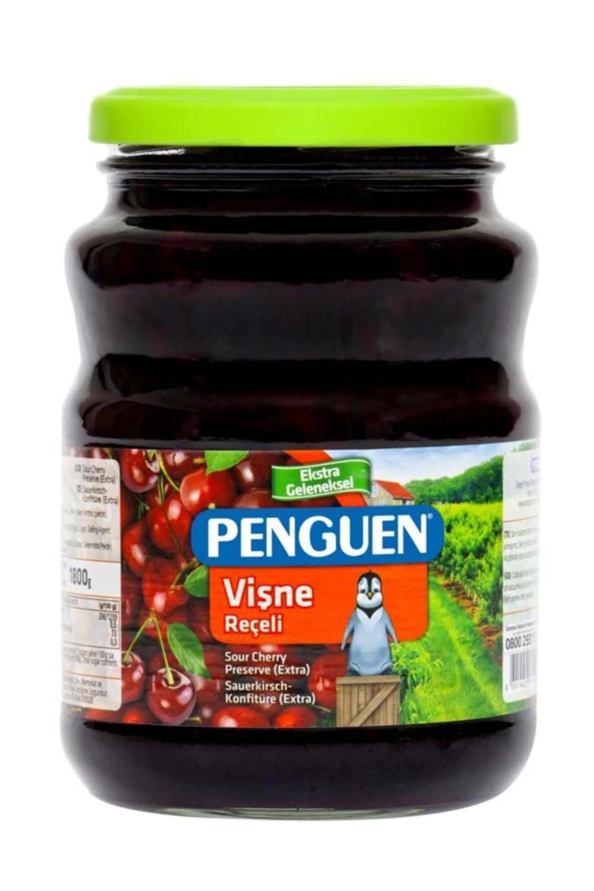 Penguen 1800 g Vişne Reçeli