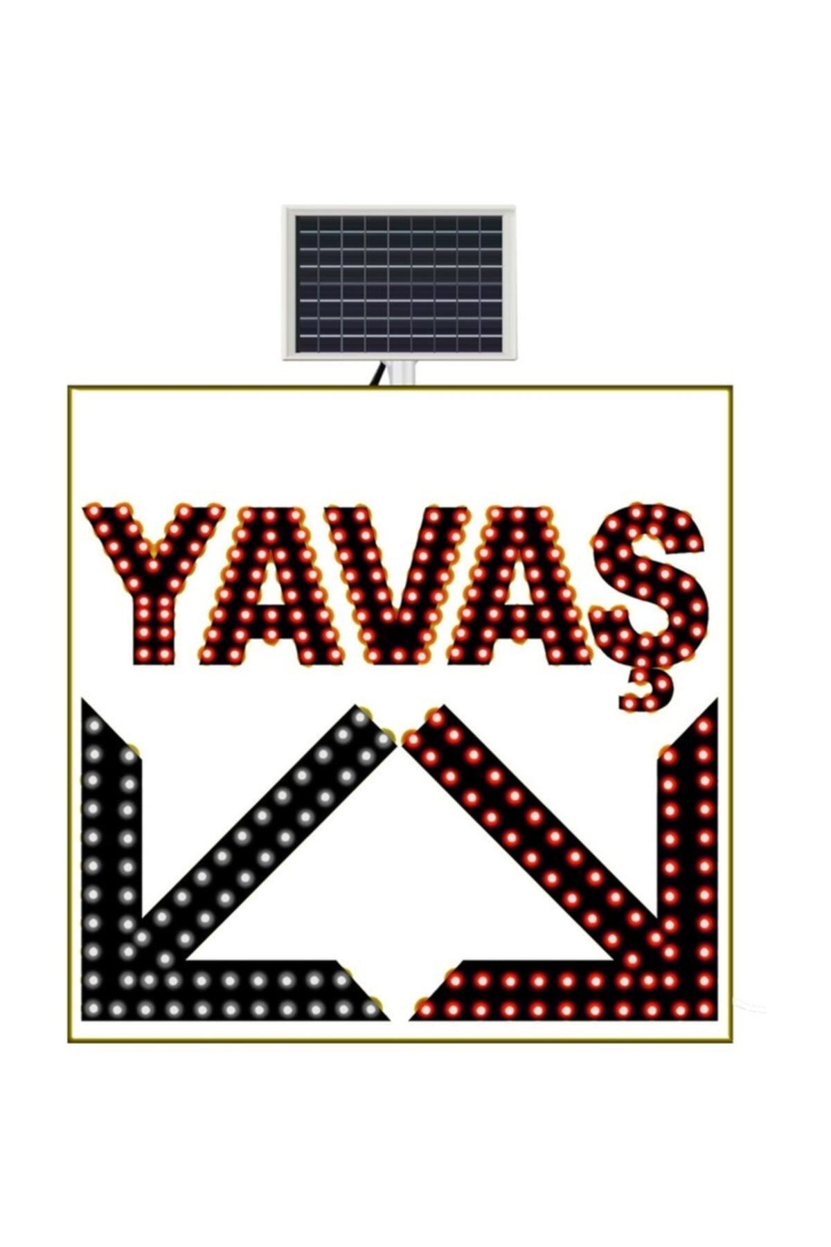 FM Trafik Yavaş Çift Yönlü Ok 600x600 Mm