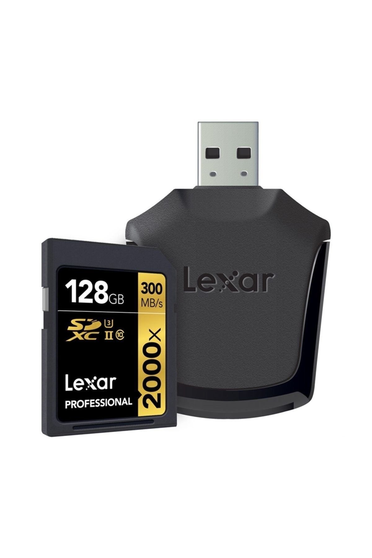 Lexar 128Gb 2000X Professional Sdxc Uhs-1-300Mb/Sn. (Class 10) U3 Hafıza Kartı