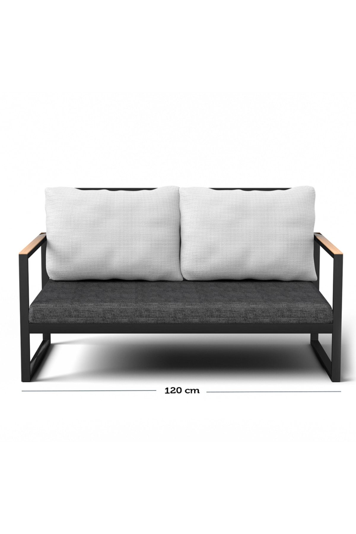 gaga mobilya metal kanepe 120 cm antrasit fiyati yorumlari trendyol