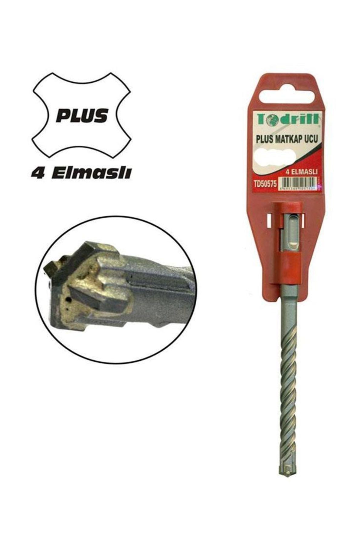 Todrill TD50608 16X600 Sds Plus 4 Elmaslı Matkap Ucu