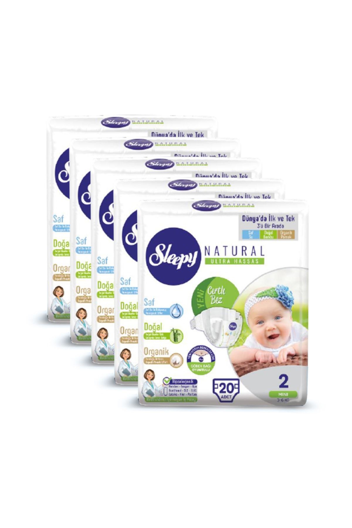 sleepy natural 2 beden numara mini 5x20 100 adet bebek bezi fiyati yorumlari trendyol